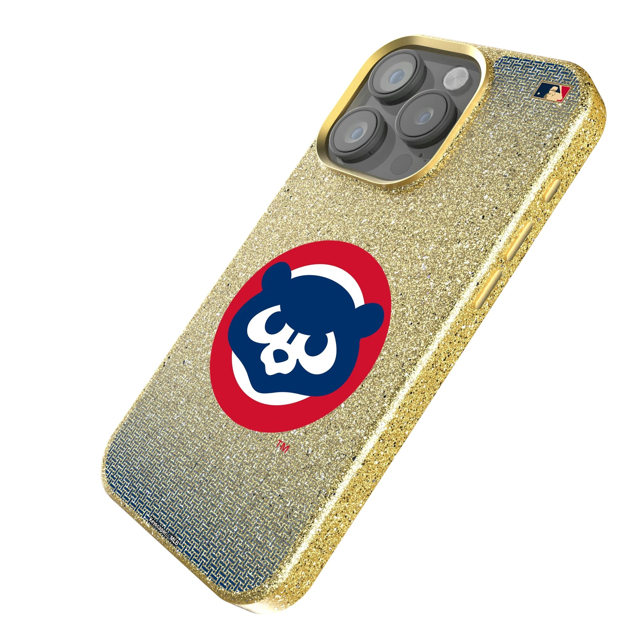 Chicago Cubs Home 1979-1993 - Cooperstown Collection Linen Bling Phone Case for Apple iPhone