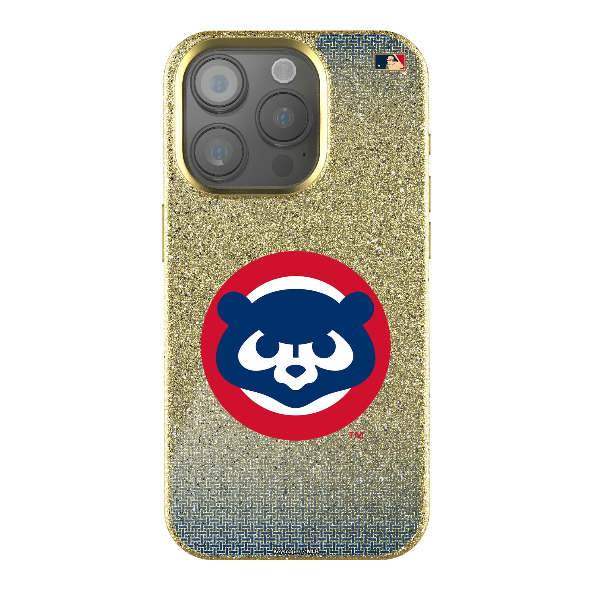 Chicago Cubs Home 1979-1993 - Cooperstown Collection Linen Bling Phone Case for Apple iPhone