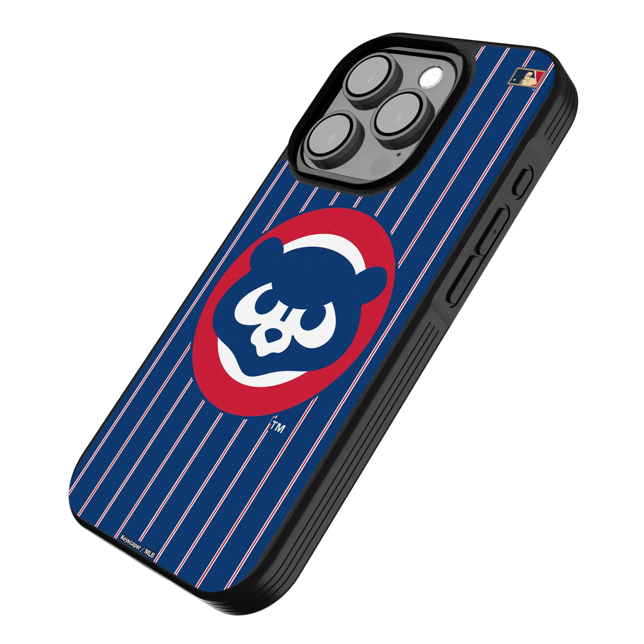 Chicago Cubs Home 1979-1993 - Cooperstown Collection Pinstripe Bump Phone Case