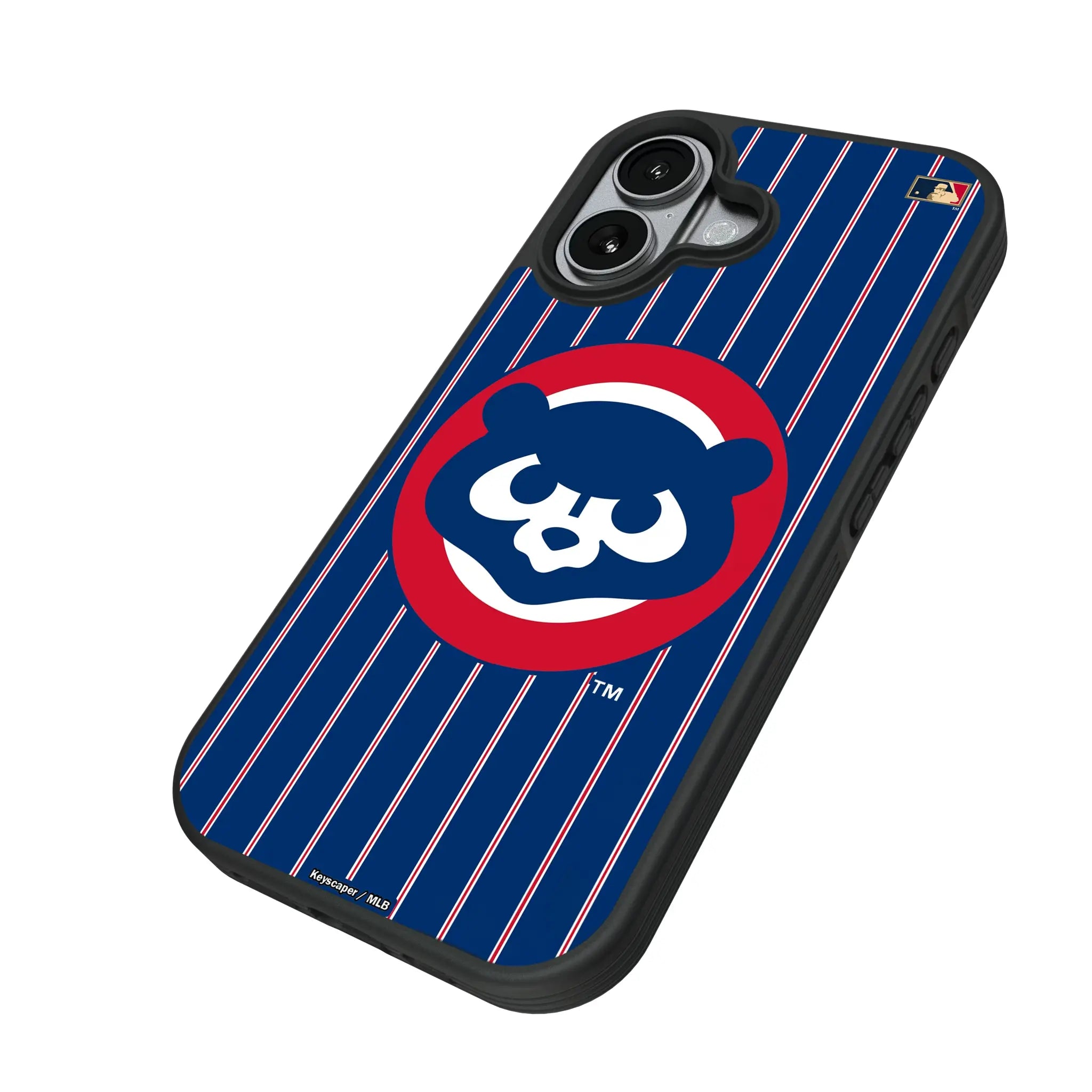 Chicago Cubs Home 1979-1993 - Cooperstown Collection Pinstripe Bump Phone Case