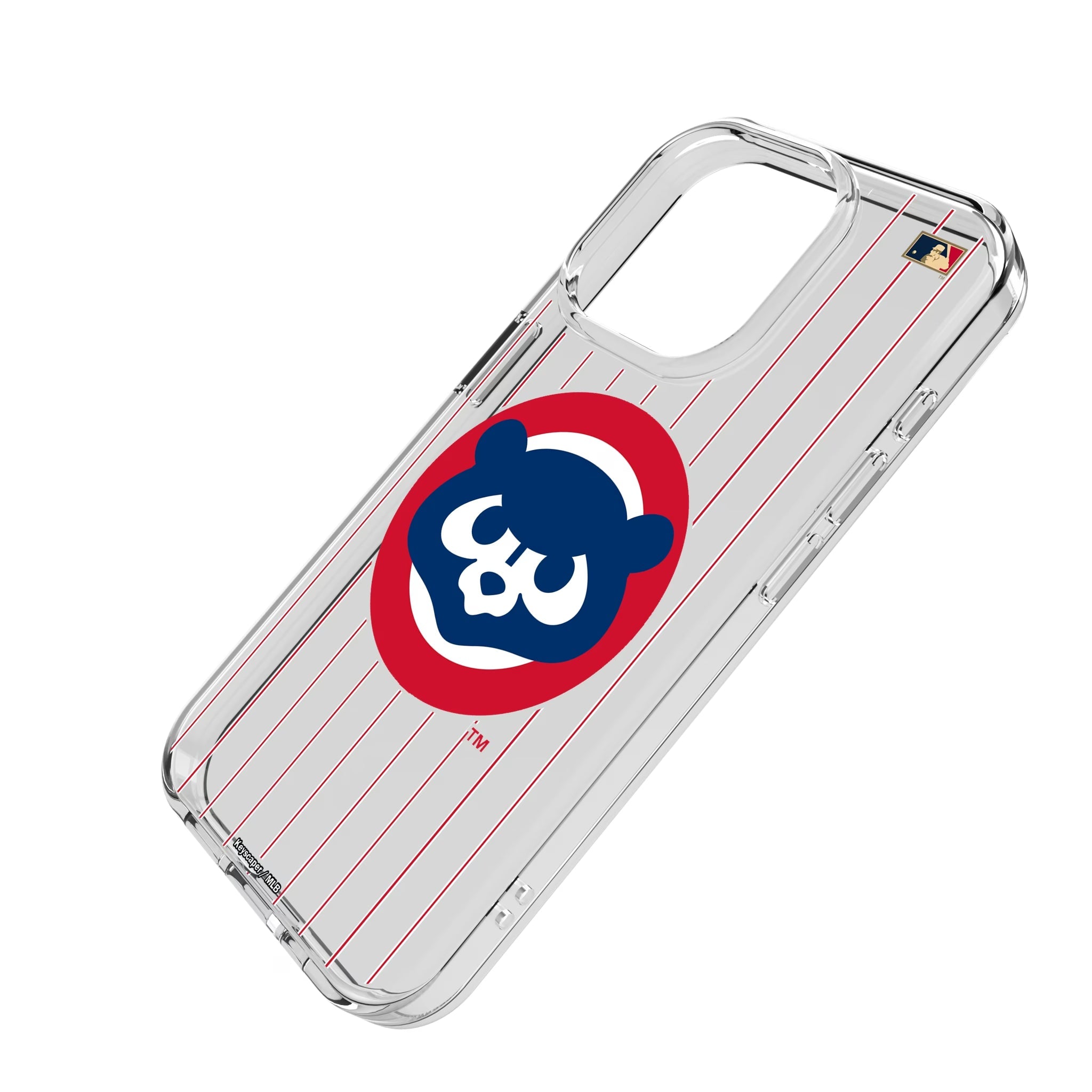 Chicago Cubs Home 1979-1993 - Cooperstown Collection Pinstripe Clear Phone Case for Apple iPhone