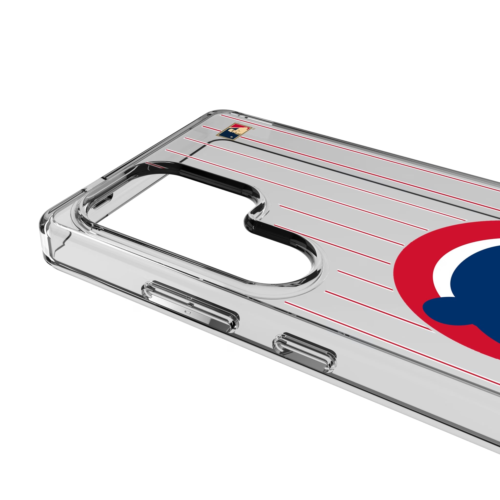 Chicago Cubs Home 1979-1993 - Cooperstown Collection Pinstripe Clear Phone Case for Samsung Galaxy - Sports Gifts, Sports Memorabilia, Sports Collectibles, Fan Shop