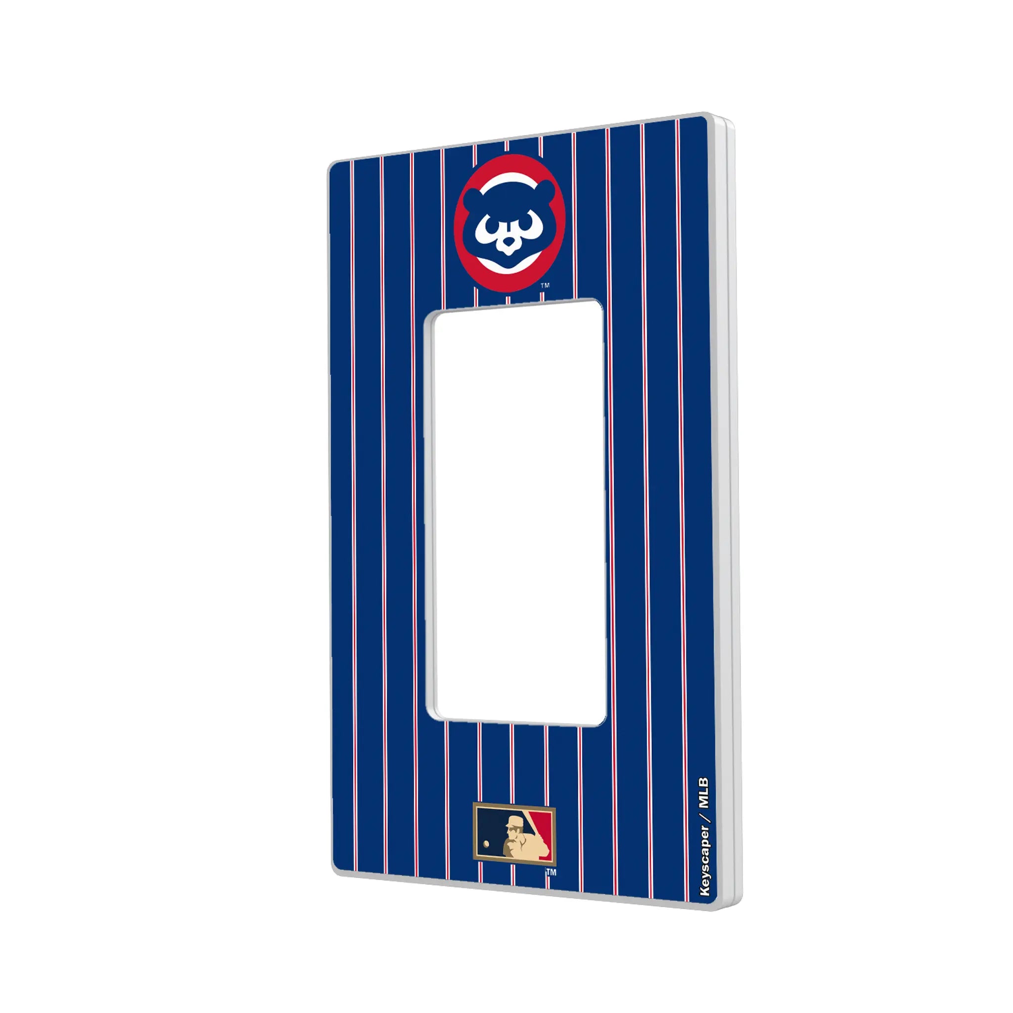 Chicago Cubs Home 1979-1993 - Cooperstown Collection Pinstripe Hidden-Screw Light Switch Plate