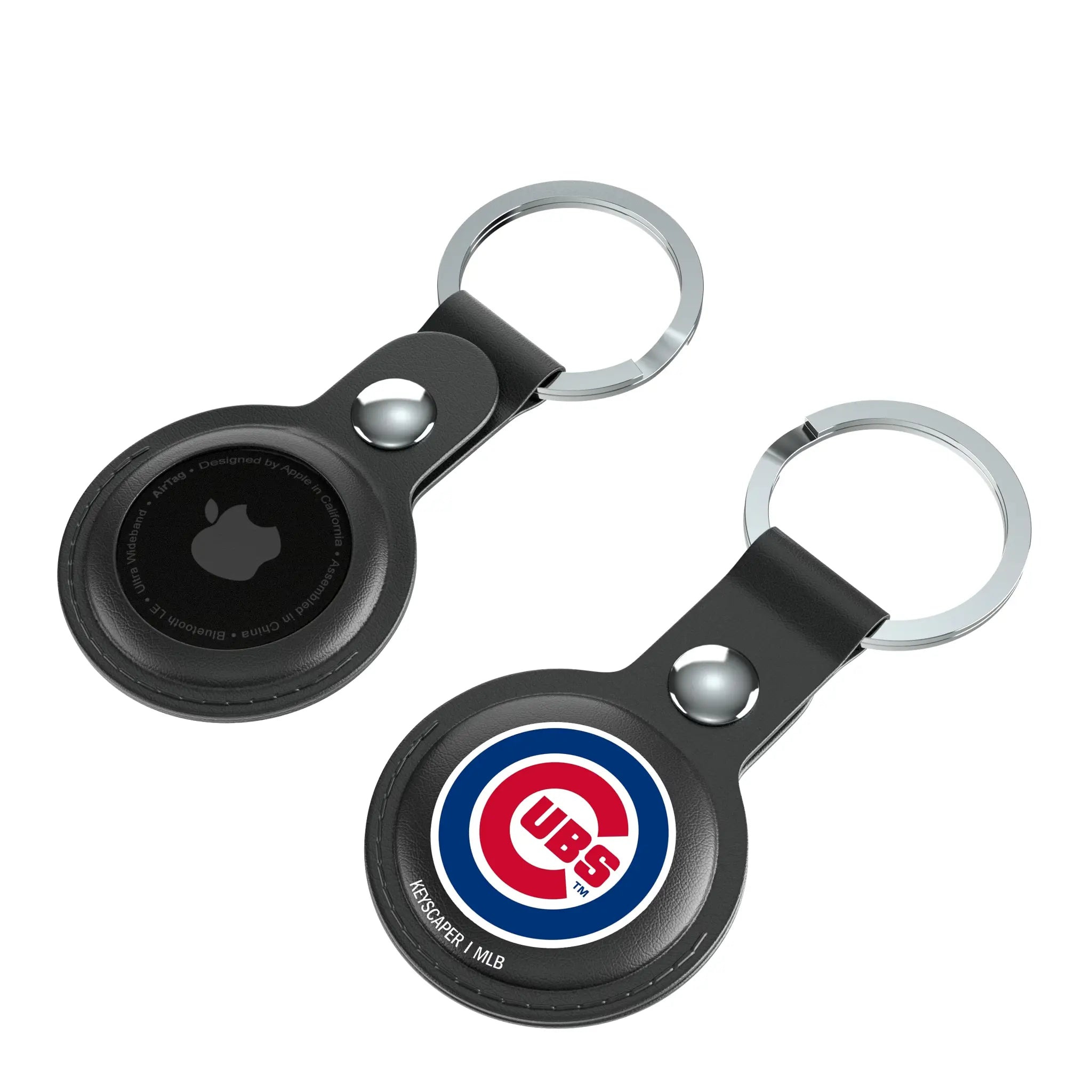 Chicago Cubs Insignia Black Airtag Holder 2-Pack