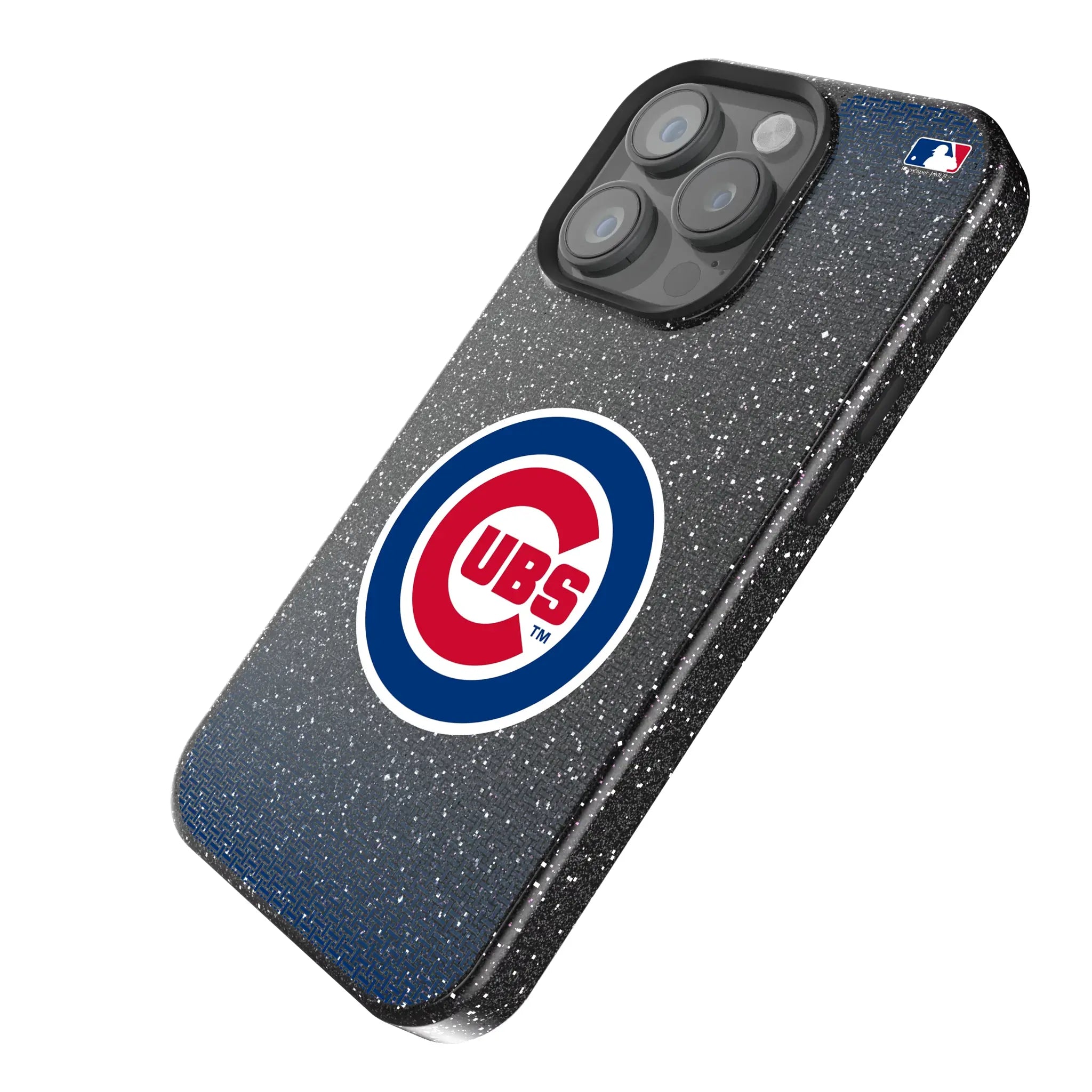 Chicago Cubs Linen Bling Phone Case for Apple iPhone