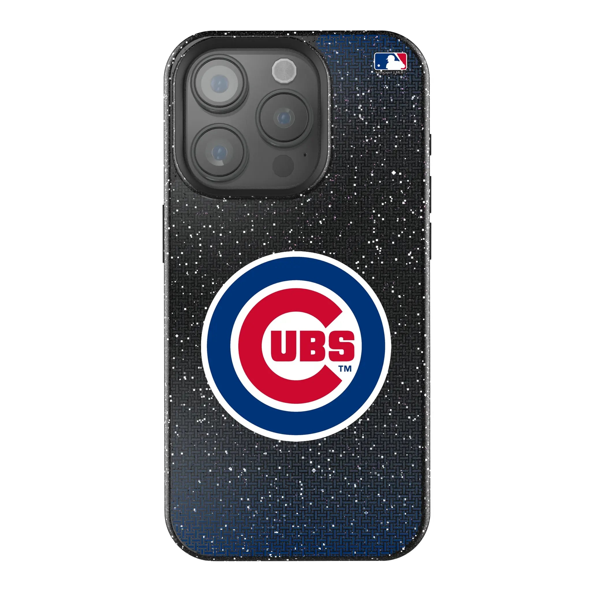 Chicago Cubs Linen Bling Phone Case for Apple iPhone