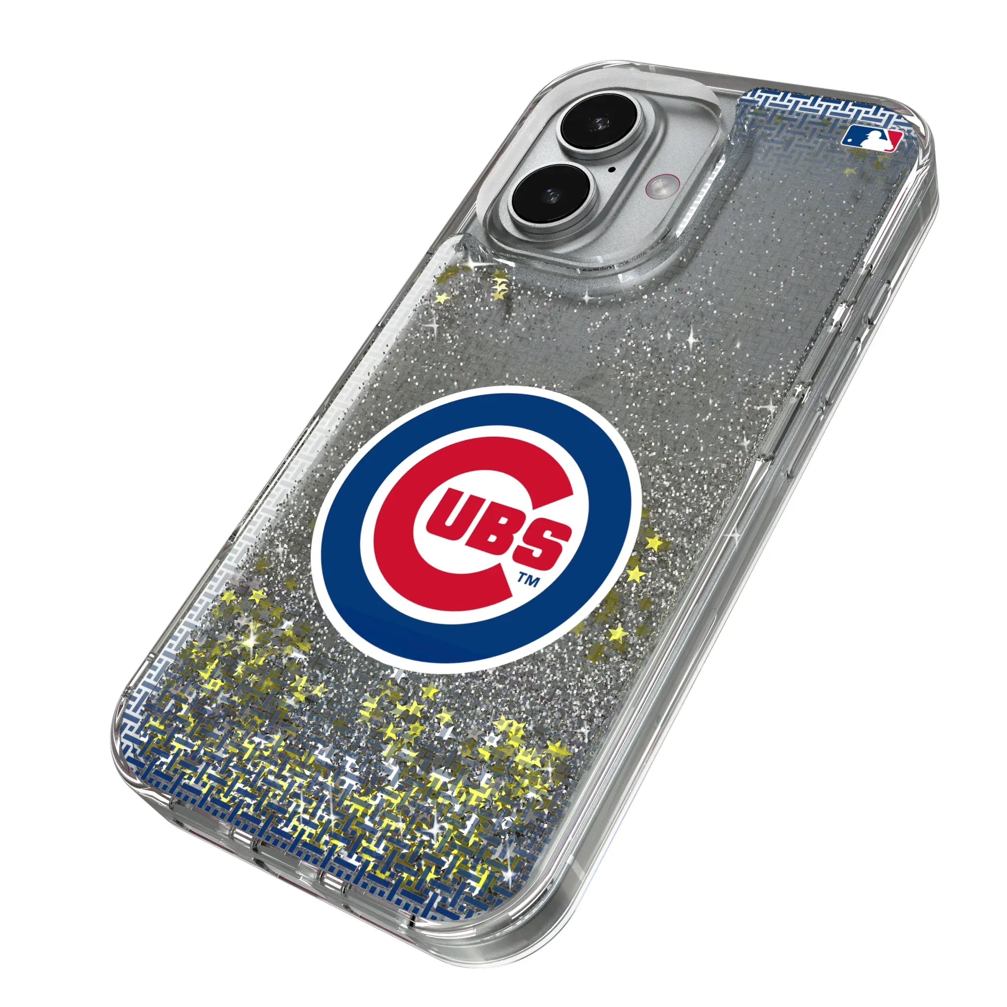 Chicago Cubs Linen Glitter Phone Case