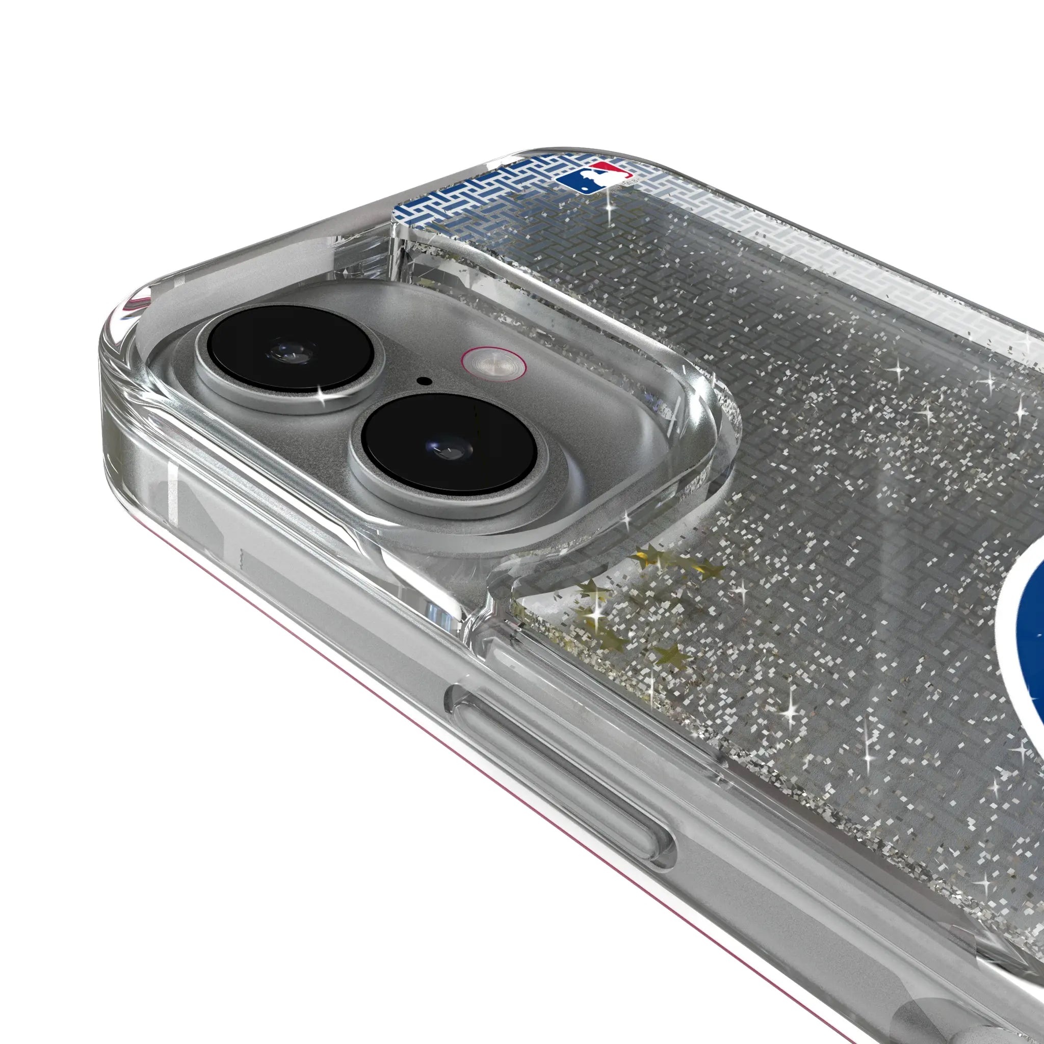 Chicago Cubs Linen Glitter Phone Case