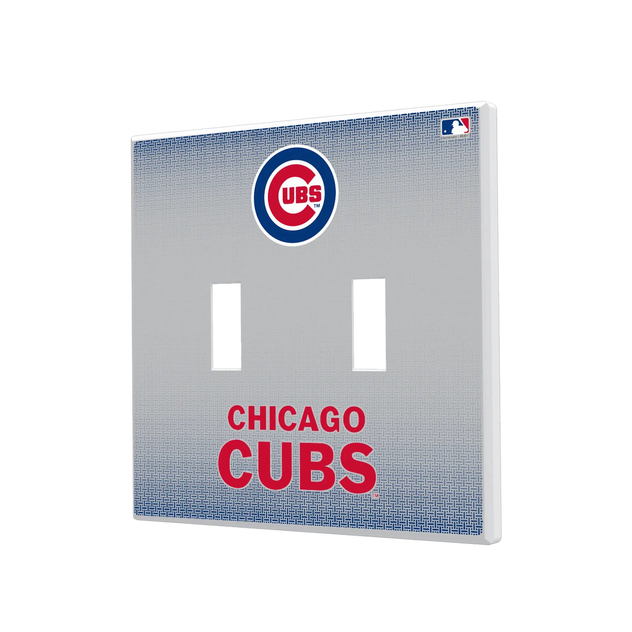 Chicago Cubs Linen Hidden-Screw Light Switch Plate