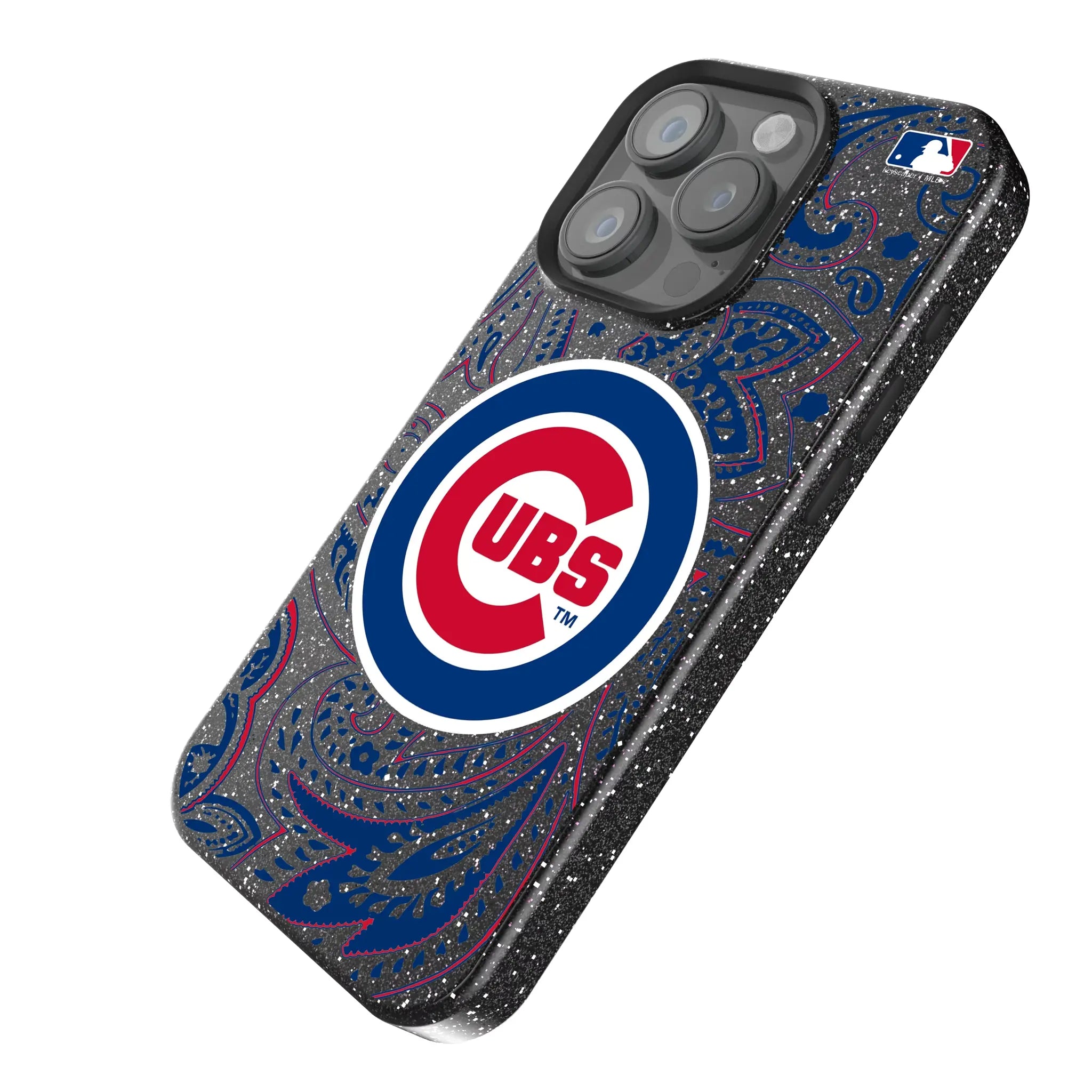 Chicago Cubs Paisley Bling Phone Case