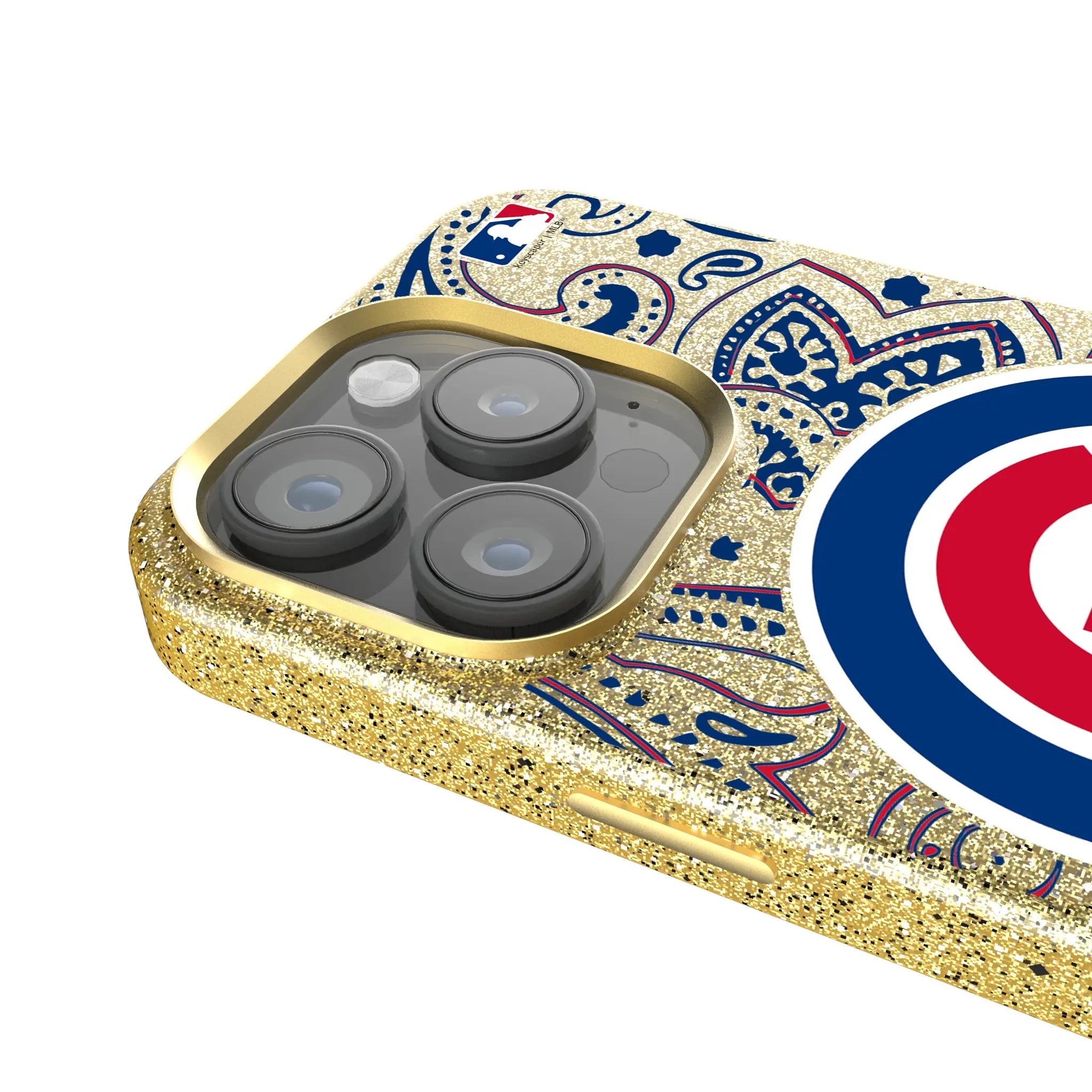 Chicago Cubs Paisley Bling Phone Case