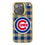 Chicago Cubs Plaid Bling Phone Case