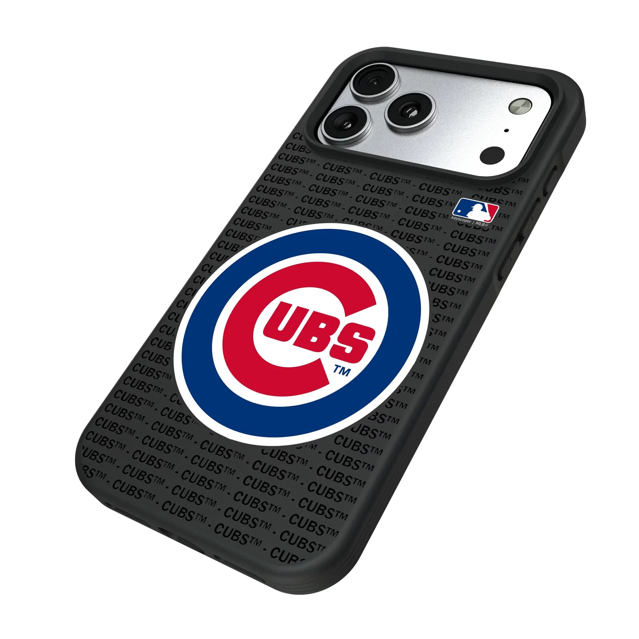 Chicago Cubs Text Backdrop Bump Phone Case