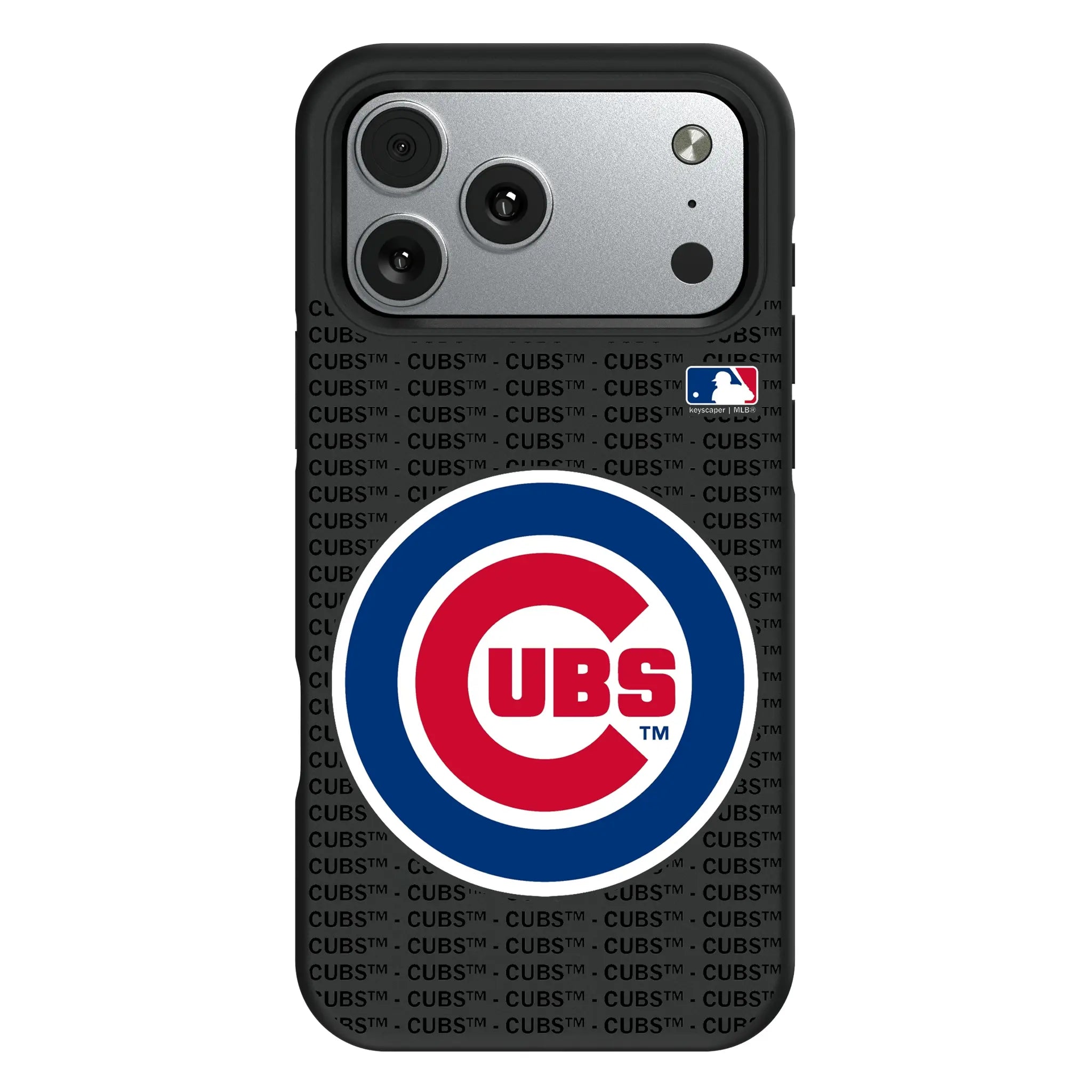 Chicago Cubs Text Backdrop Bump Phone Case