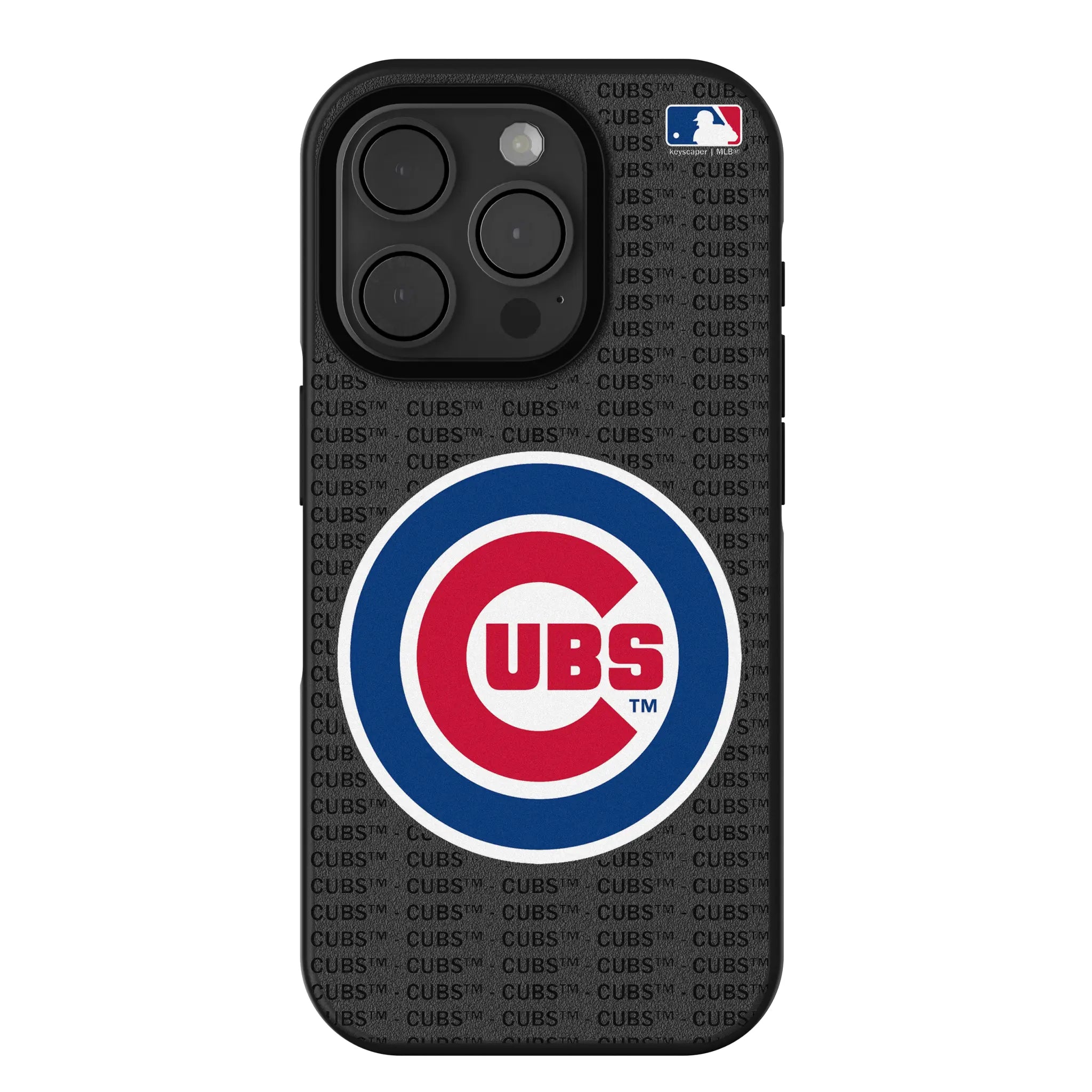 Chicago Cubs Text Backdrop Bump Phone Case