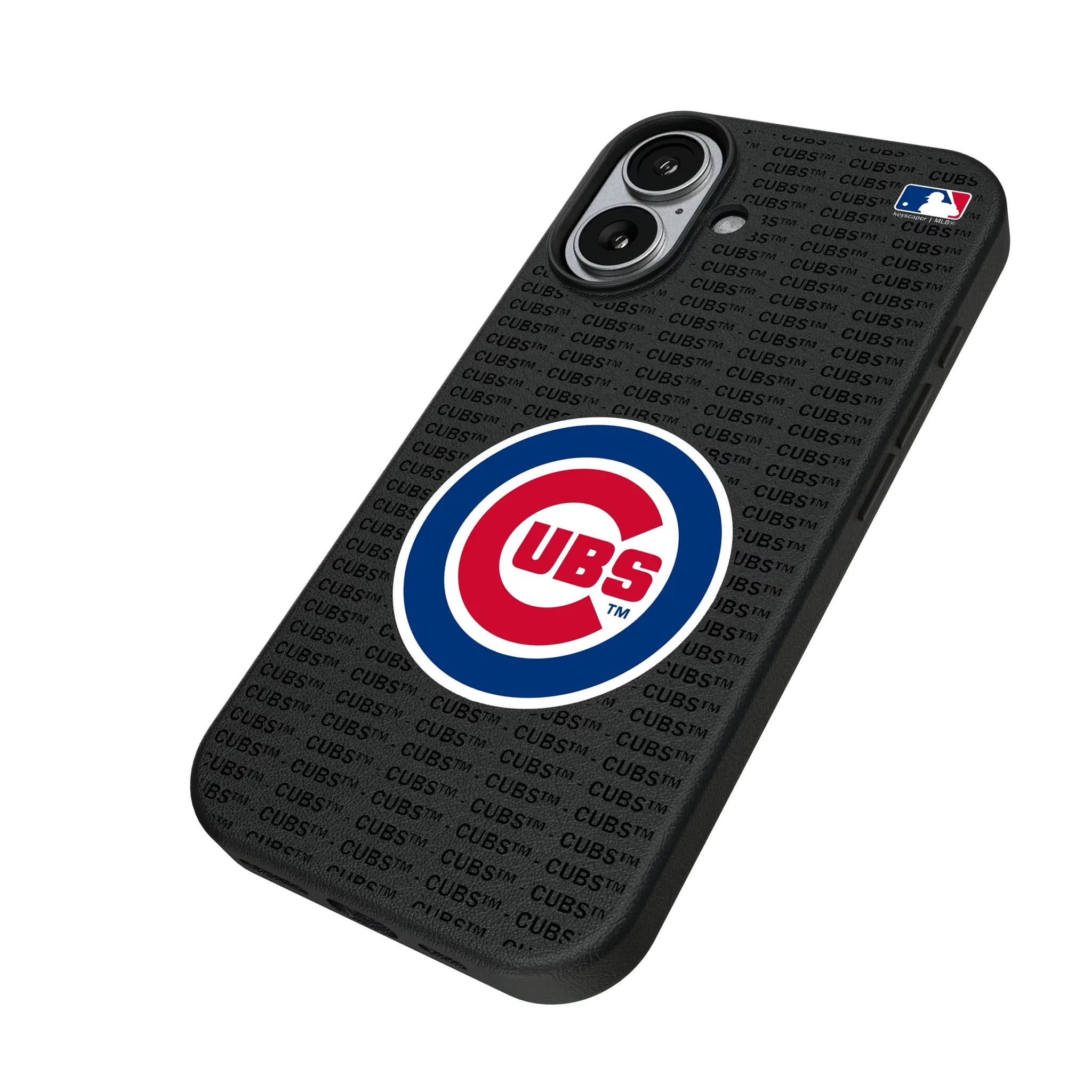Chicago Cubs Text Backdrop MagSafe Compatible Phone Case for Apple iPhone