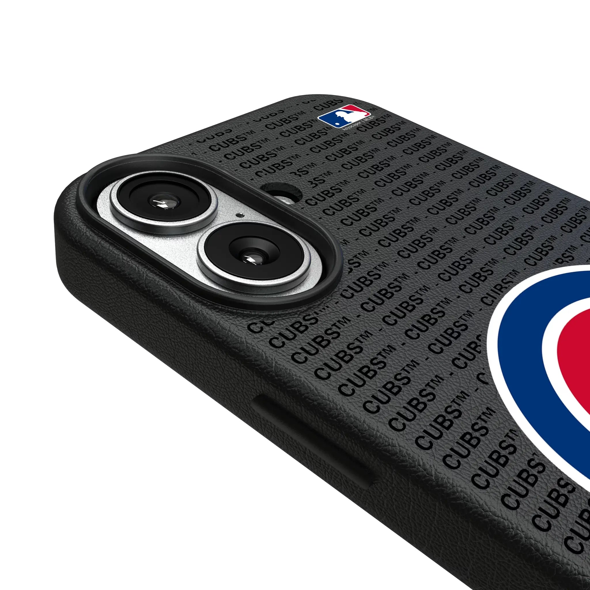 Chicago Cubs Text Backdrop MagSafe Compatible Phone Case for Apple iPhone
