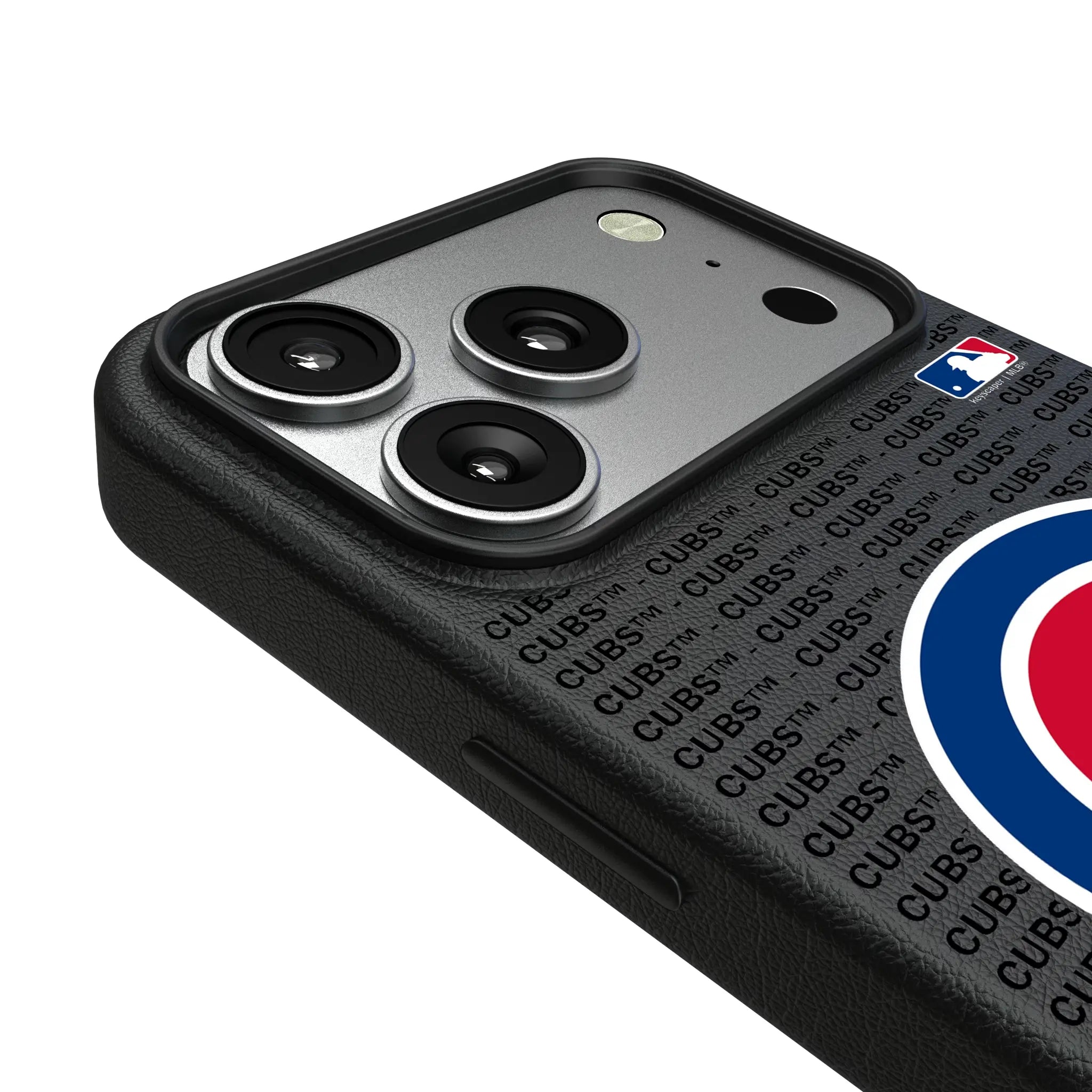 Chicago Cubs Text Backdrop MagSafe Compatible Phone Case for Apple iPhone