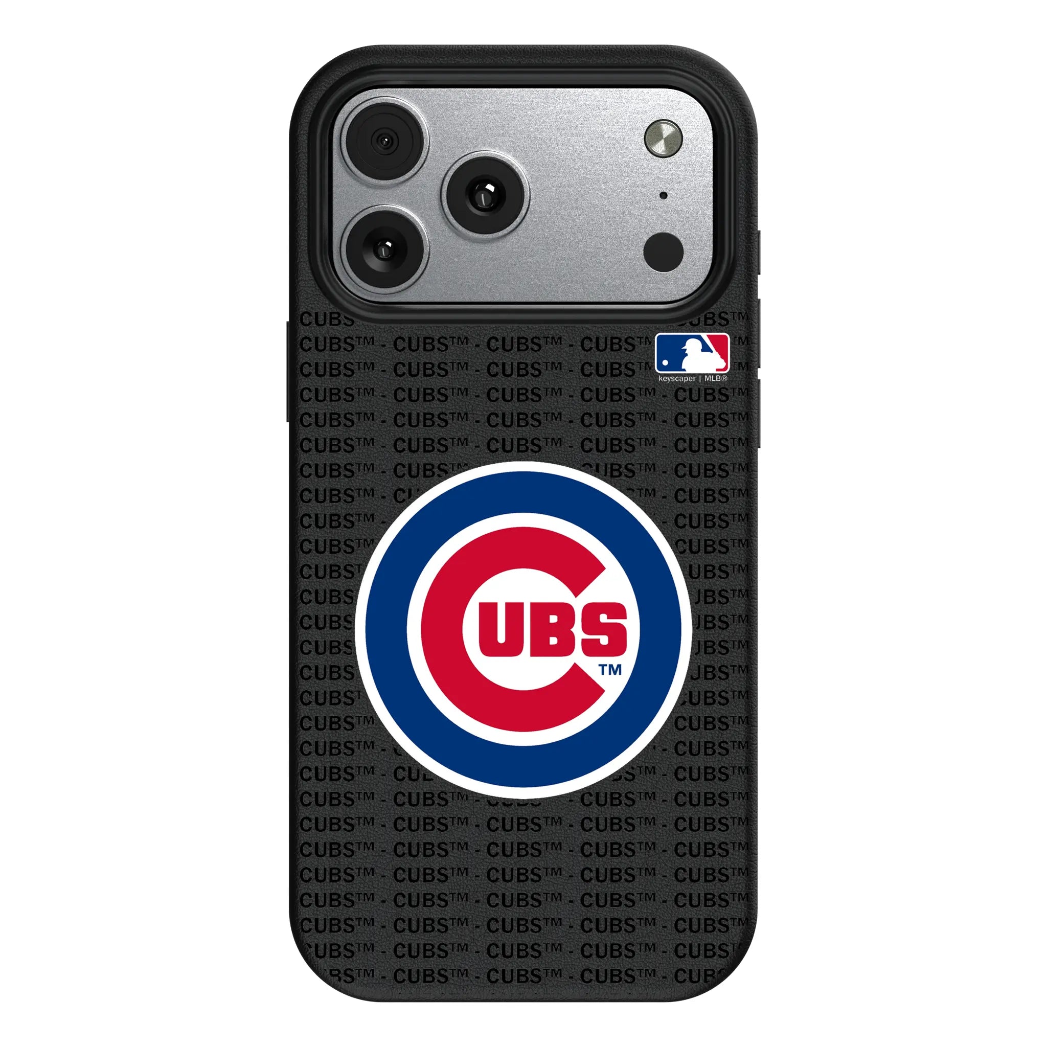 Chicago Cubs Text Backdrop MagSafe Compatible Phone Case for Apple iPhone