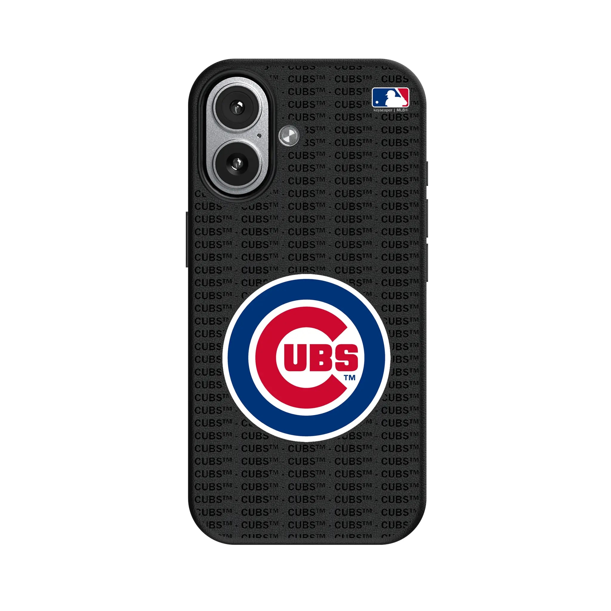 Chicago Cubs Text Backdrop MagSafe Compatible Phone Case for Apple iPhone