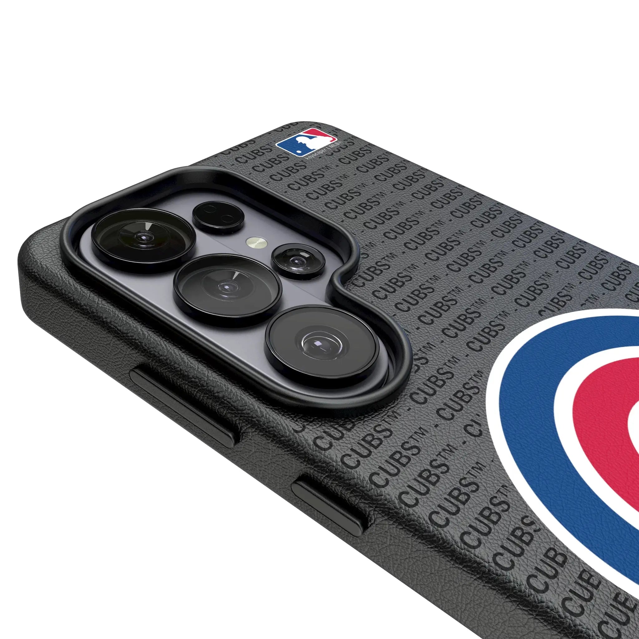 Chicago Cubs Text Backdrop MagSafe Compatible Phone Case for Samsung Galaxy