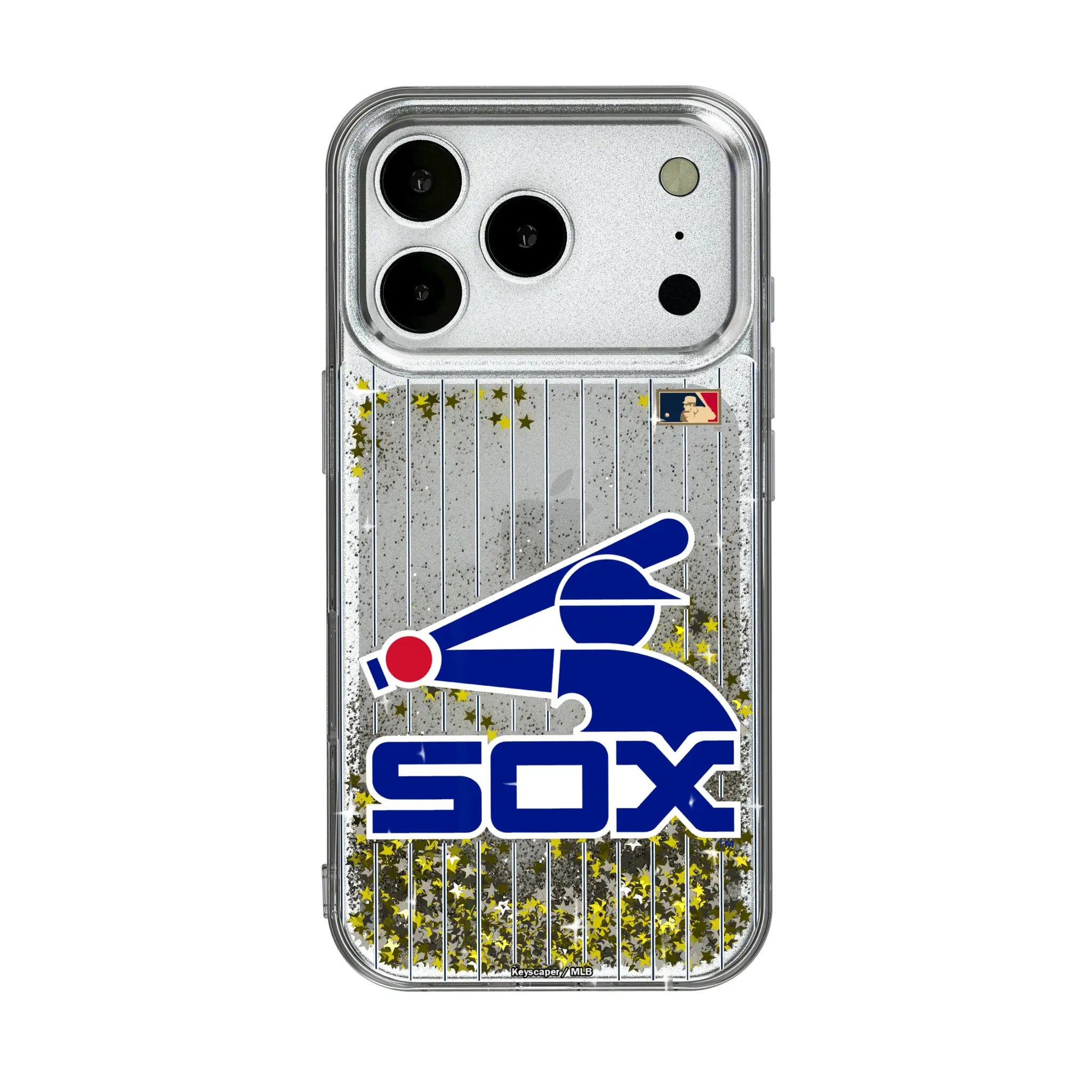 Chicago White Sox 1976-1981 - Cooperstown Collection Pinstripe Glitter Phone Case