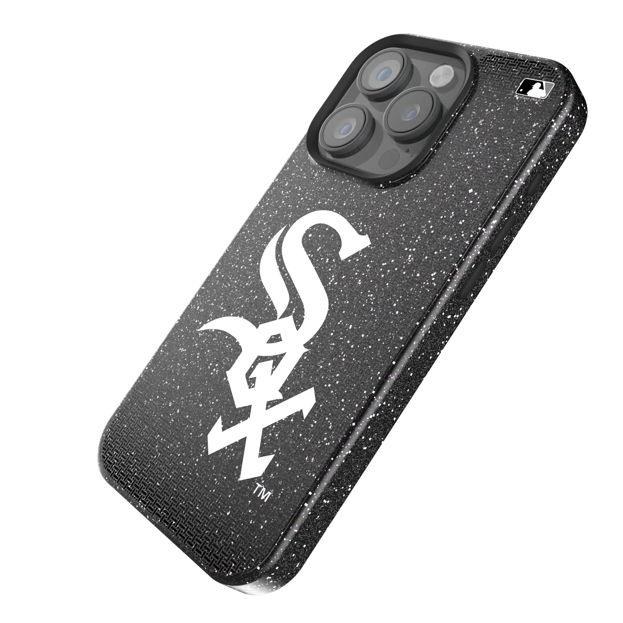 Chicago White Sox Linen Bling Phone Case for Apple iPhone