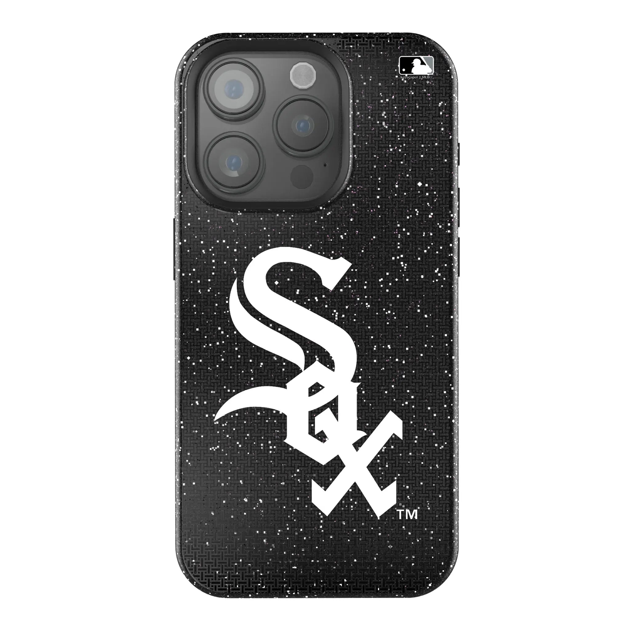 Chicago White Sox Linen Bling Phone Case for Apple iPhone