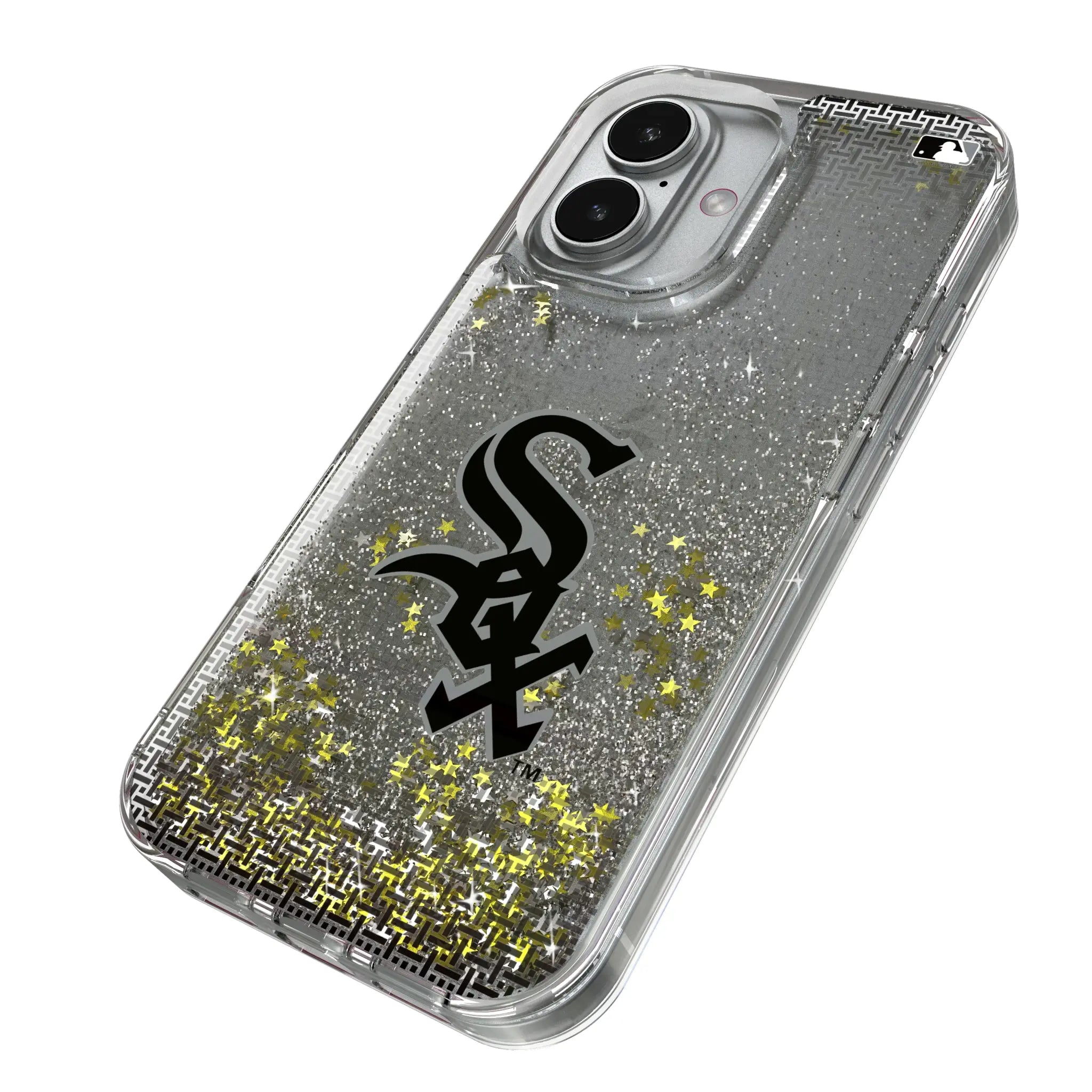 Chicago White Sox Linen Glitter Phone Case
