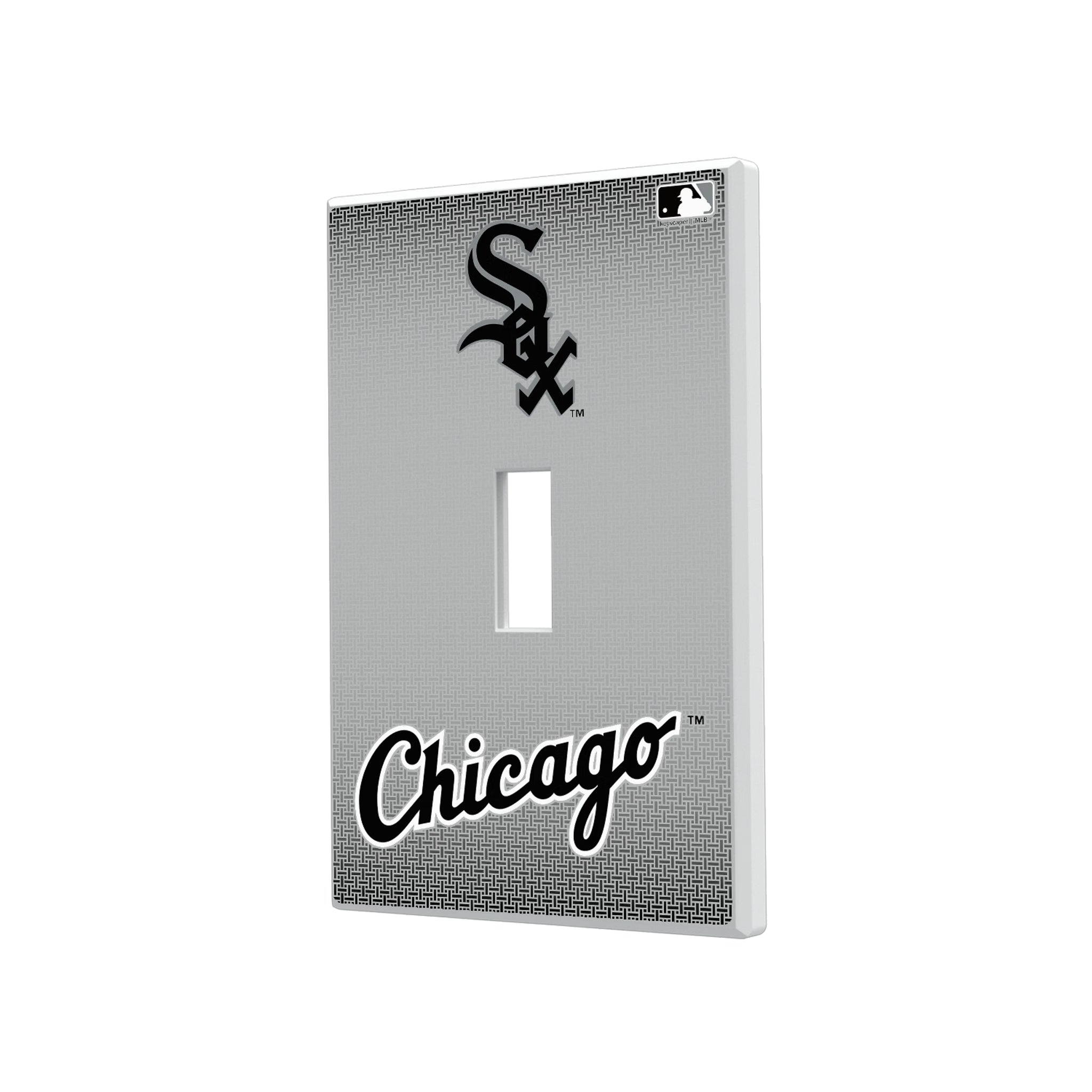 Chicago White Sox Linen Hidden-Screw Light Switch Plate