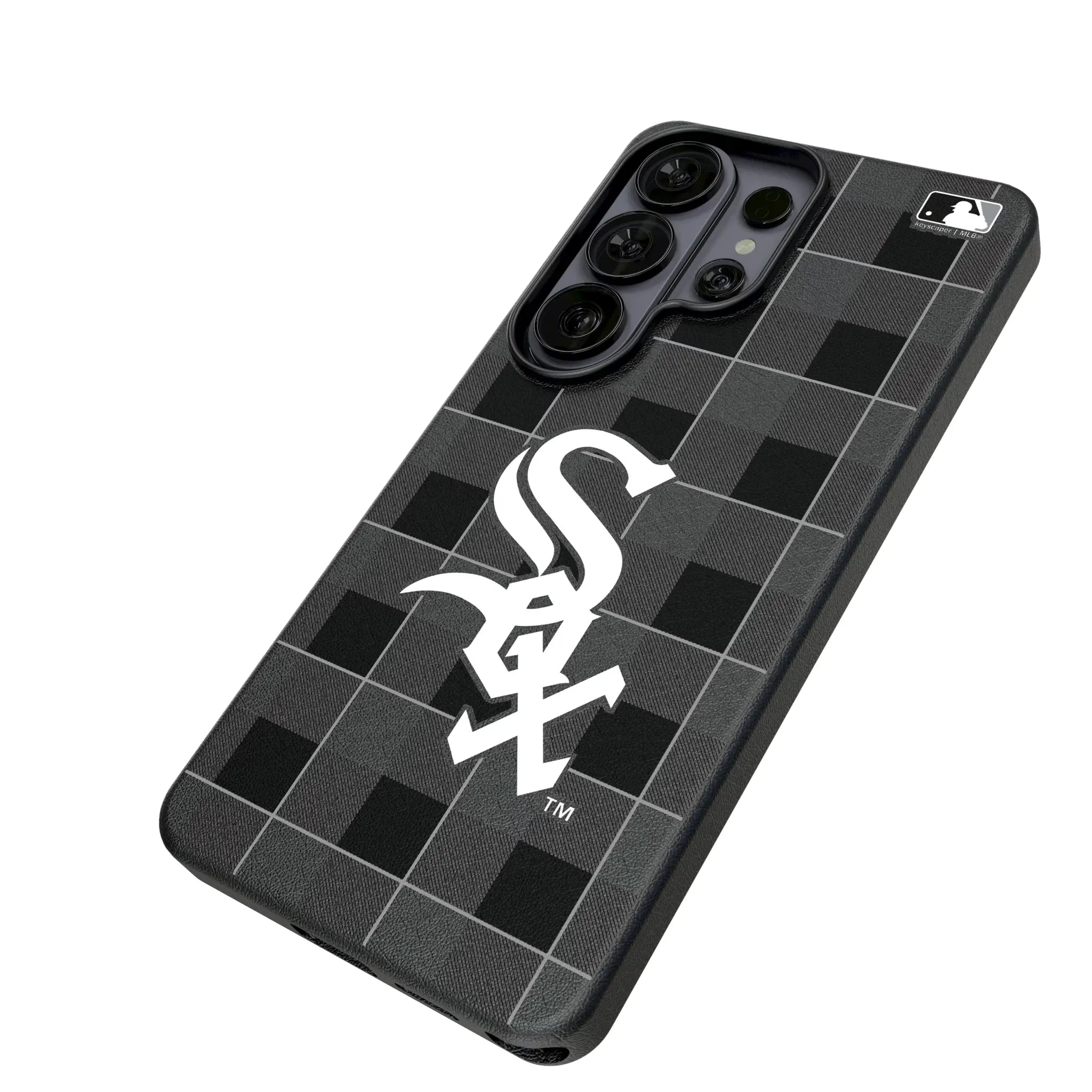 Chicago White Sox Plaid MagSafe Compatible Phone Case for Samsung Galaxy