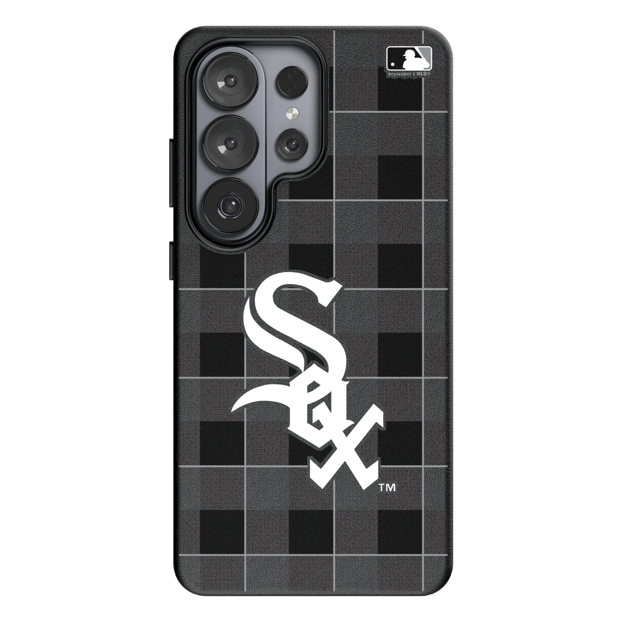 Chicago White Sox Plaid MagSafe Compatible Phone Case for Samsung Galaxy