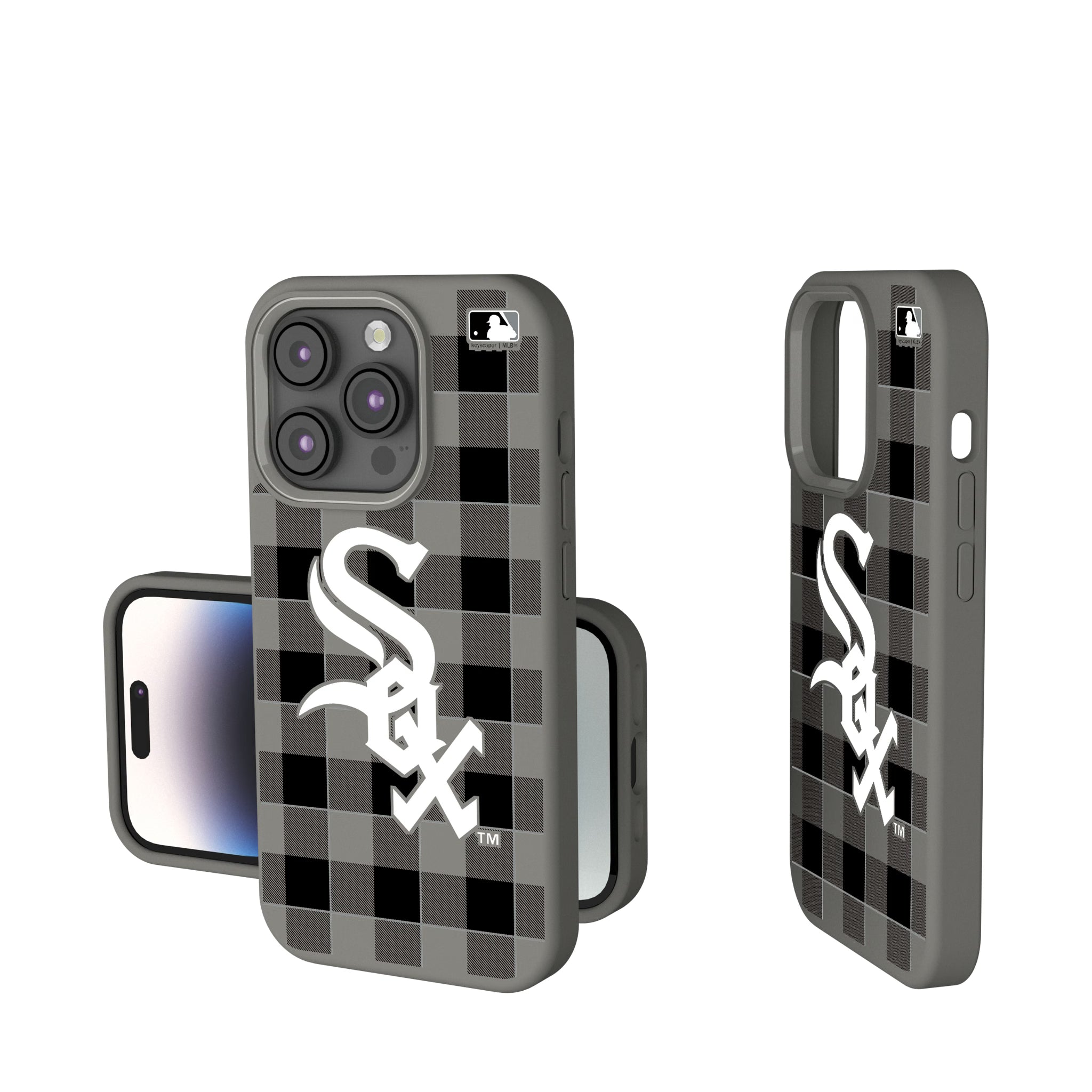 Chicago White Sox Plaid Soft Touch Phone Case