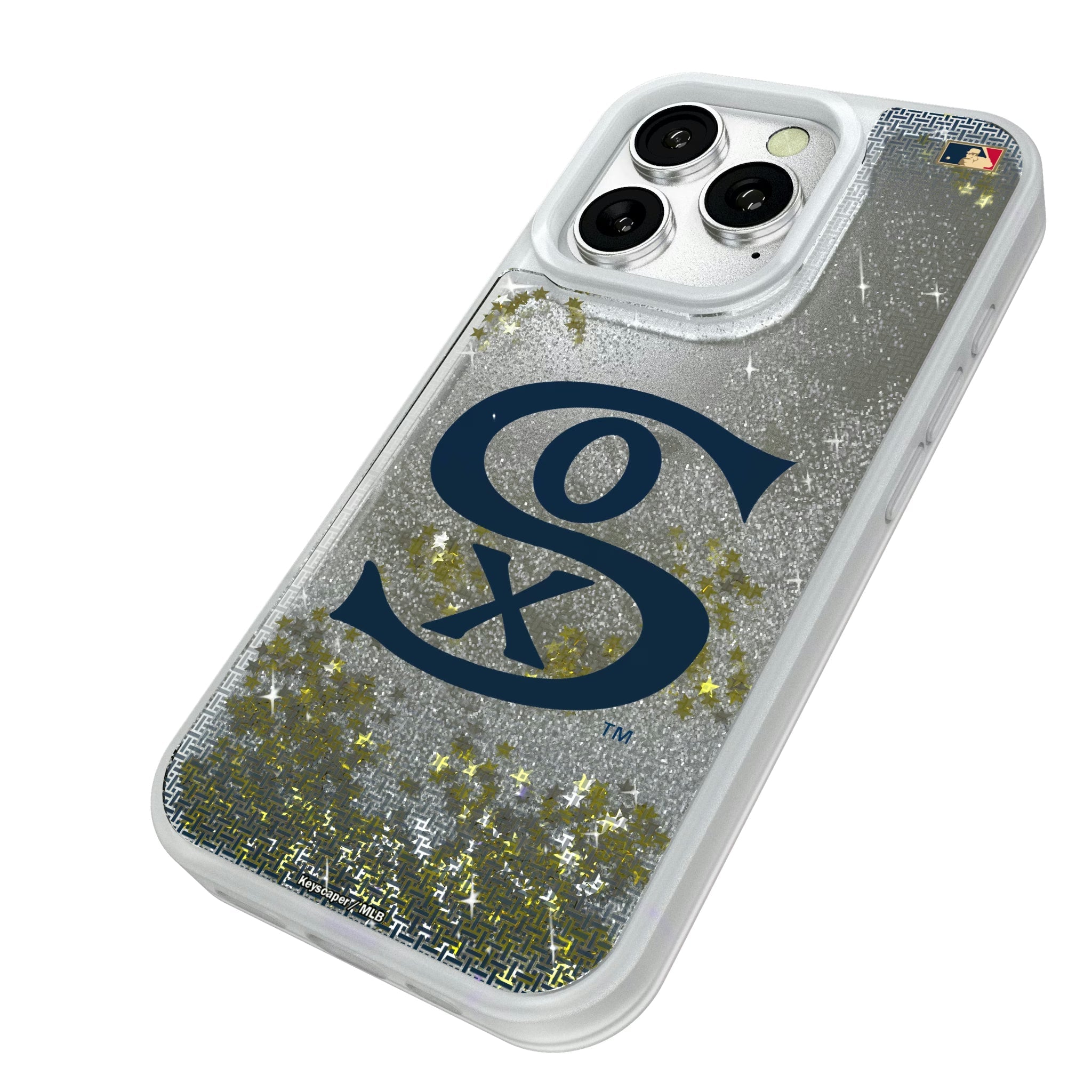 Chicago White Sox Road 1919-1921 - Cooperstown Collection Linen Glitter Phone Case