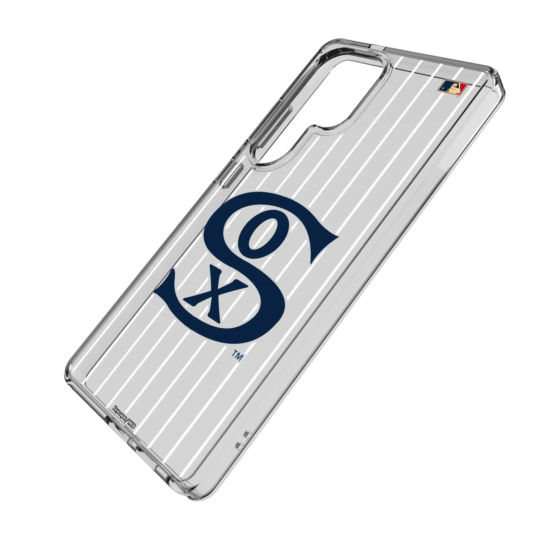 Chicago White Sox Road 1919-1921 - Cooperstown Collection Pinstripe Clear Phone Case for Samsung Galaxy