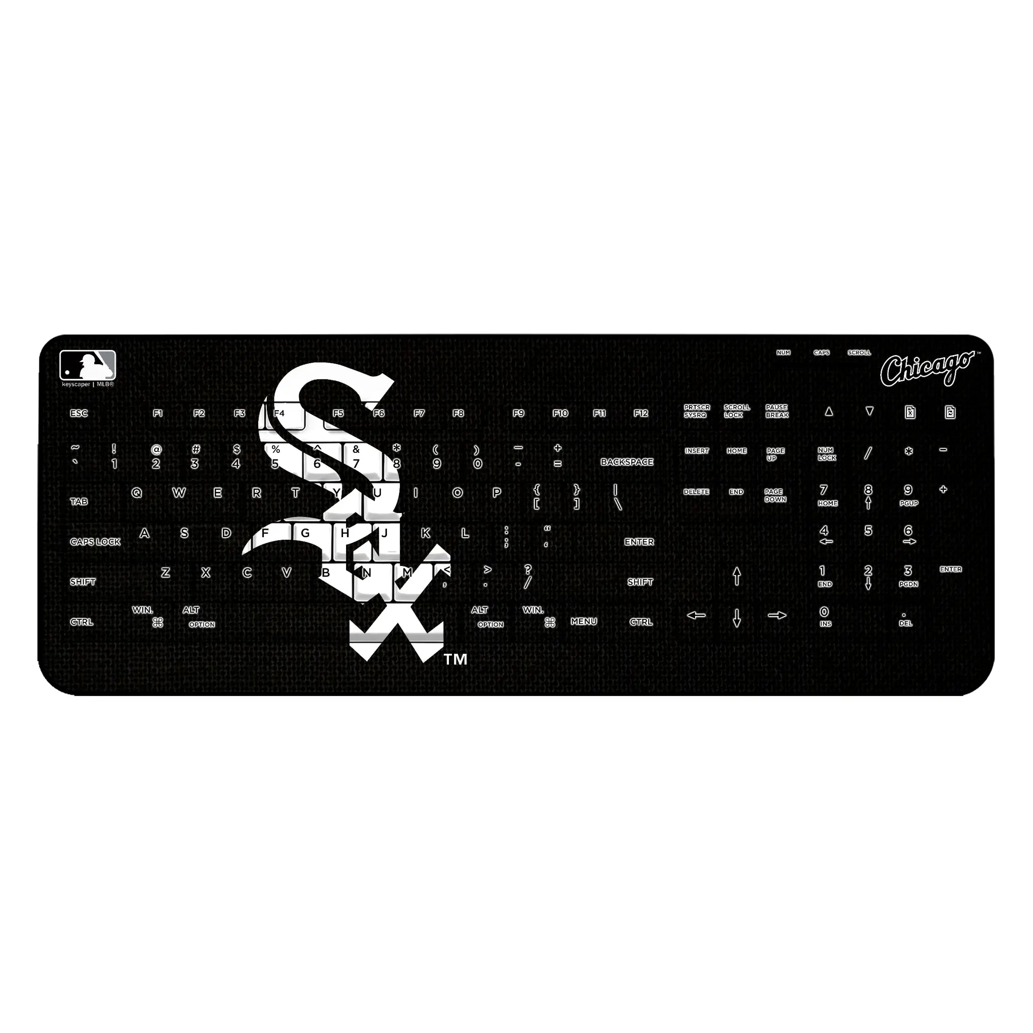 Chicago White Sox Solid Wireless USB Keyboard