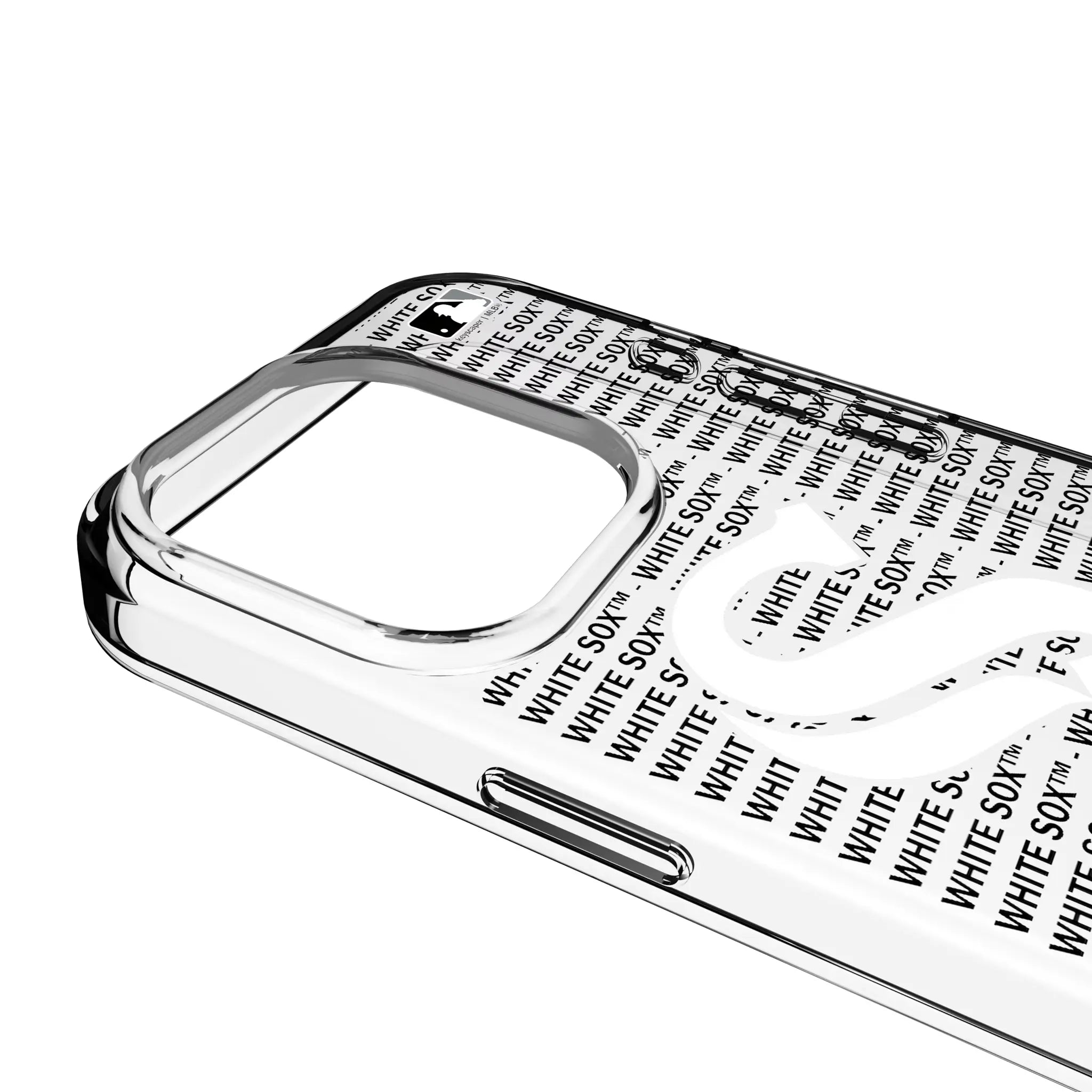 Chicago White Sox Text Backdrop Clear Phone Case for Apple iPhone