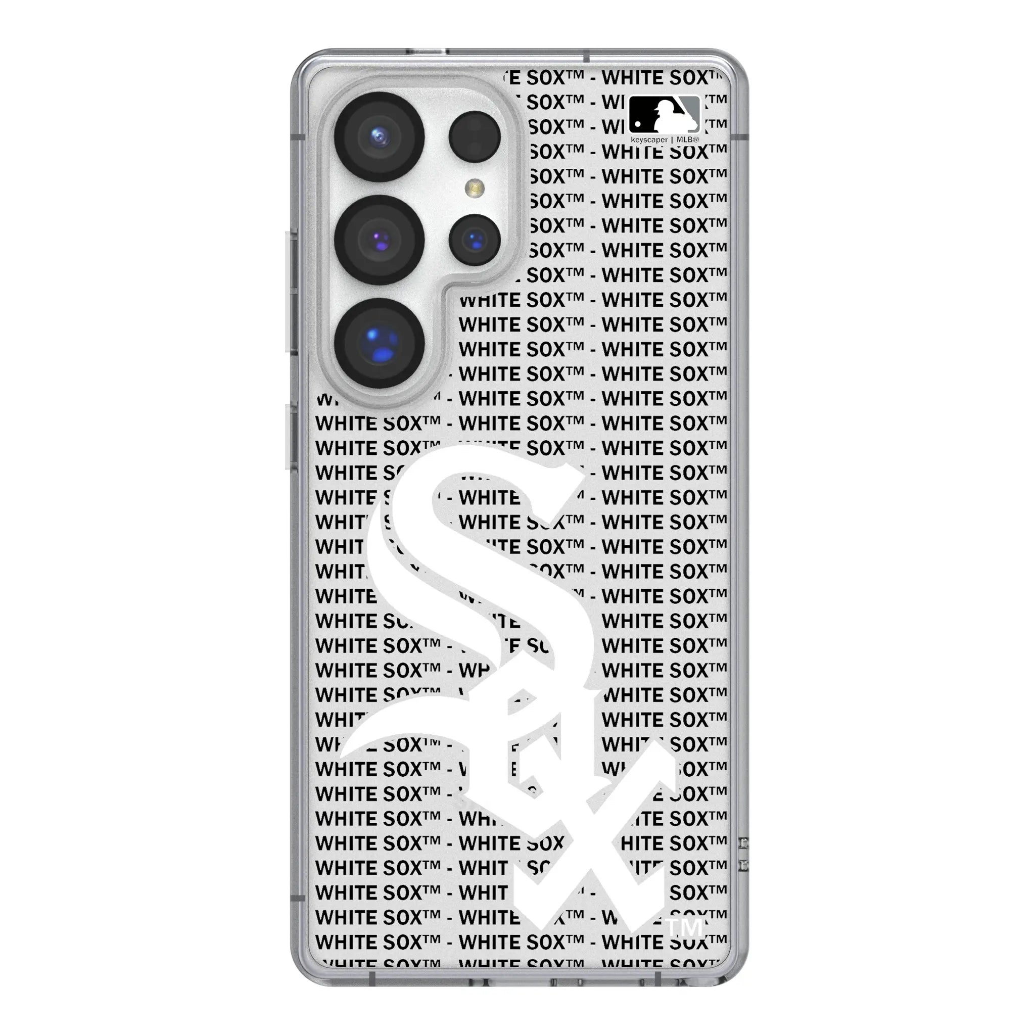 Chicago White Sox Text Backdrop Clear Phone Case for Samsung Galaxy