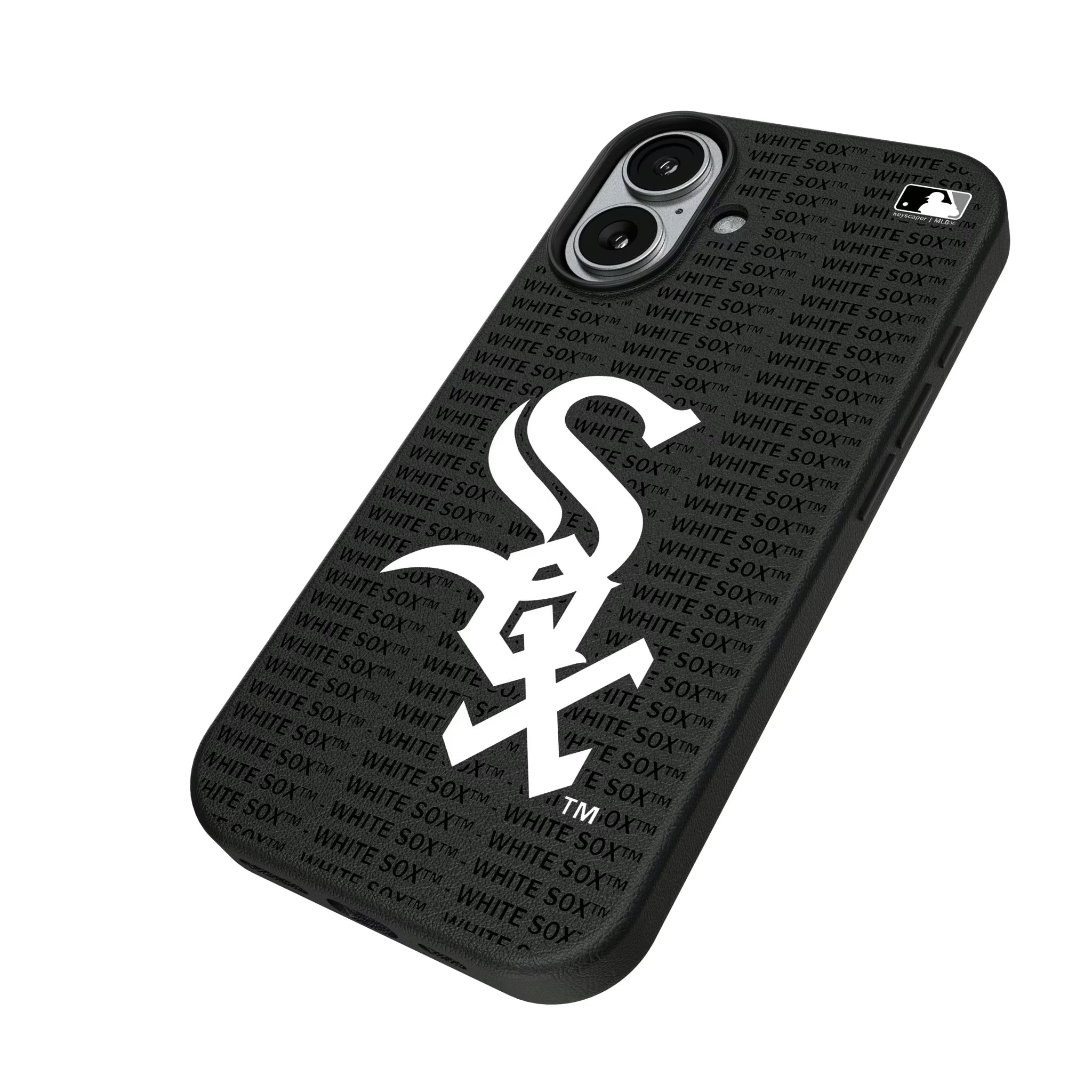 Chicago White Sox Text Backdrop MagSafe Compatible Phone Case for Apple iPhone - Sports Gifts, Sports Memorabilia, Sports Collectibles, Fan Shop