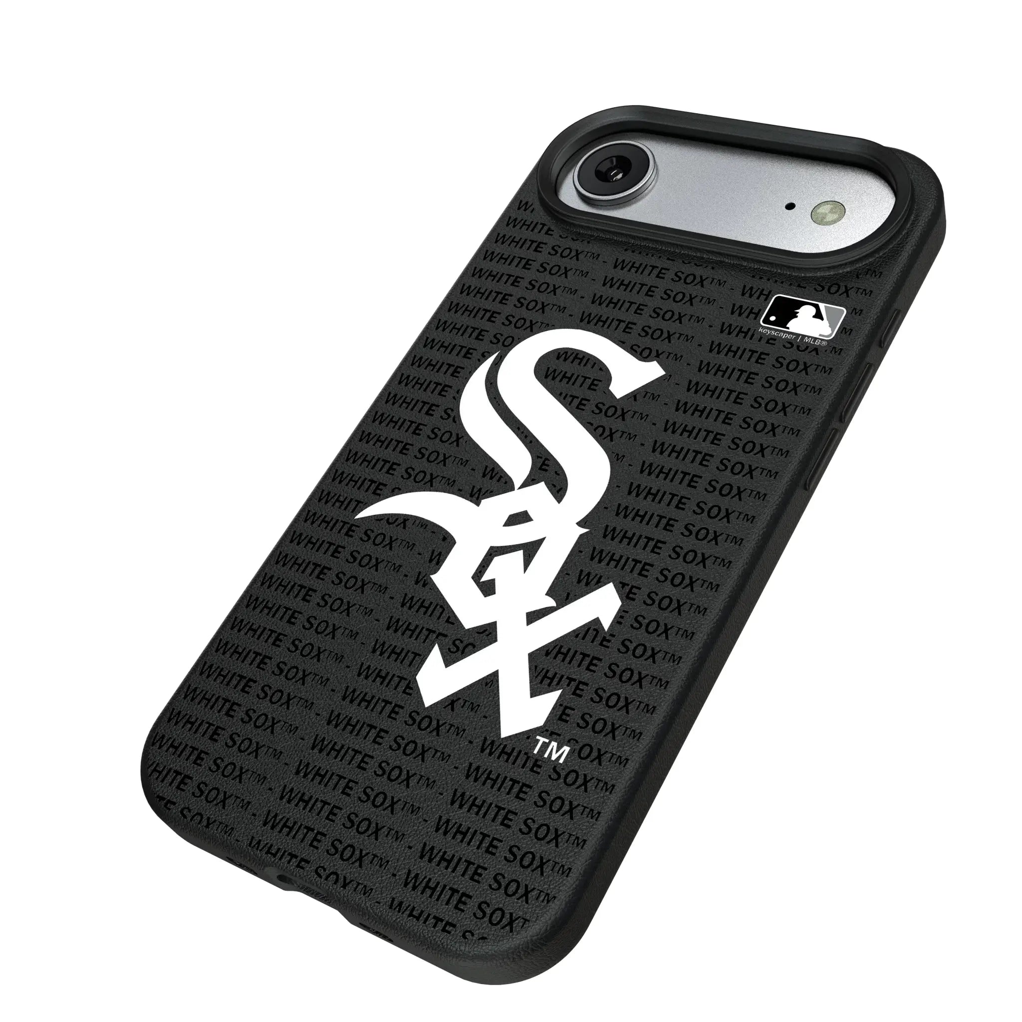 Chicago White Sox Text Backdrop MagSafe Compatible Phone Case for Apple iPhone