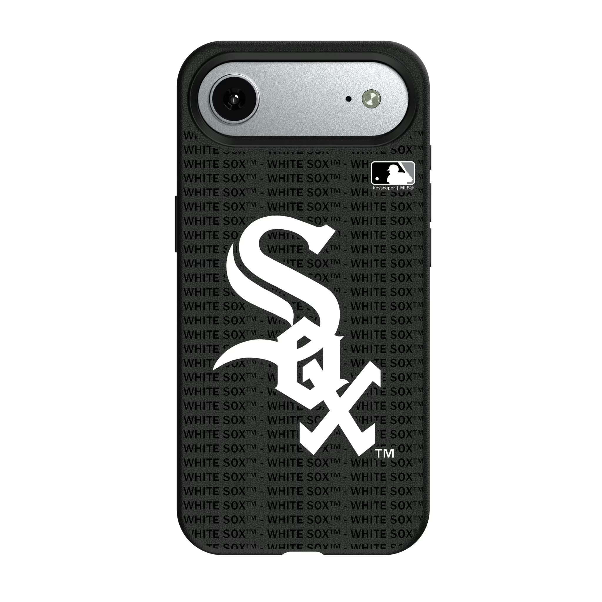 Chicago White Sox Text Backdrop MagSafe Compatible Phone Case for Apple iPhone - Sports Gifts, Sports Memorabilia, Sports Collectibles, Fan Shop