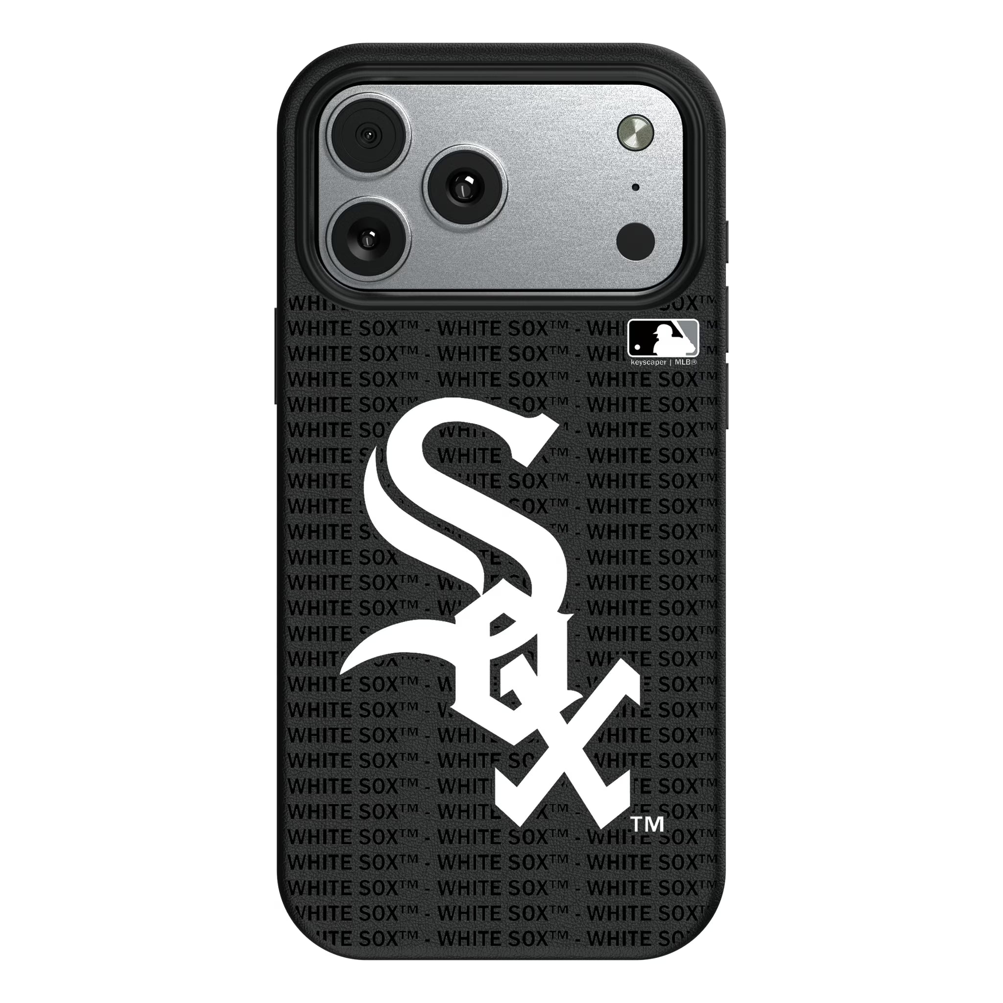 Chicago White Sox Text Backdrop MagSafe Compatible Phone Case for Apple iPhone - Sports Gifts, Sports Memorabilia, Sports Collectibles, Fan Shop