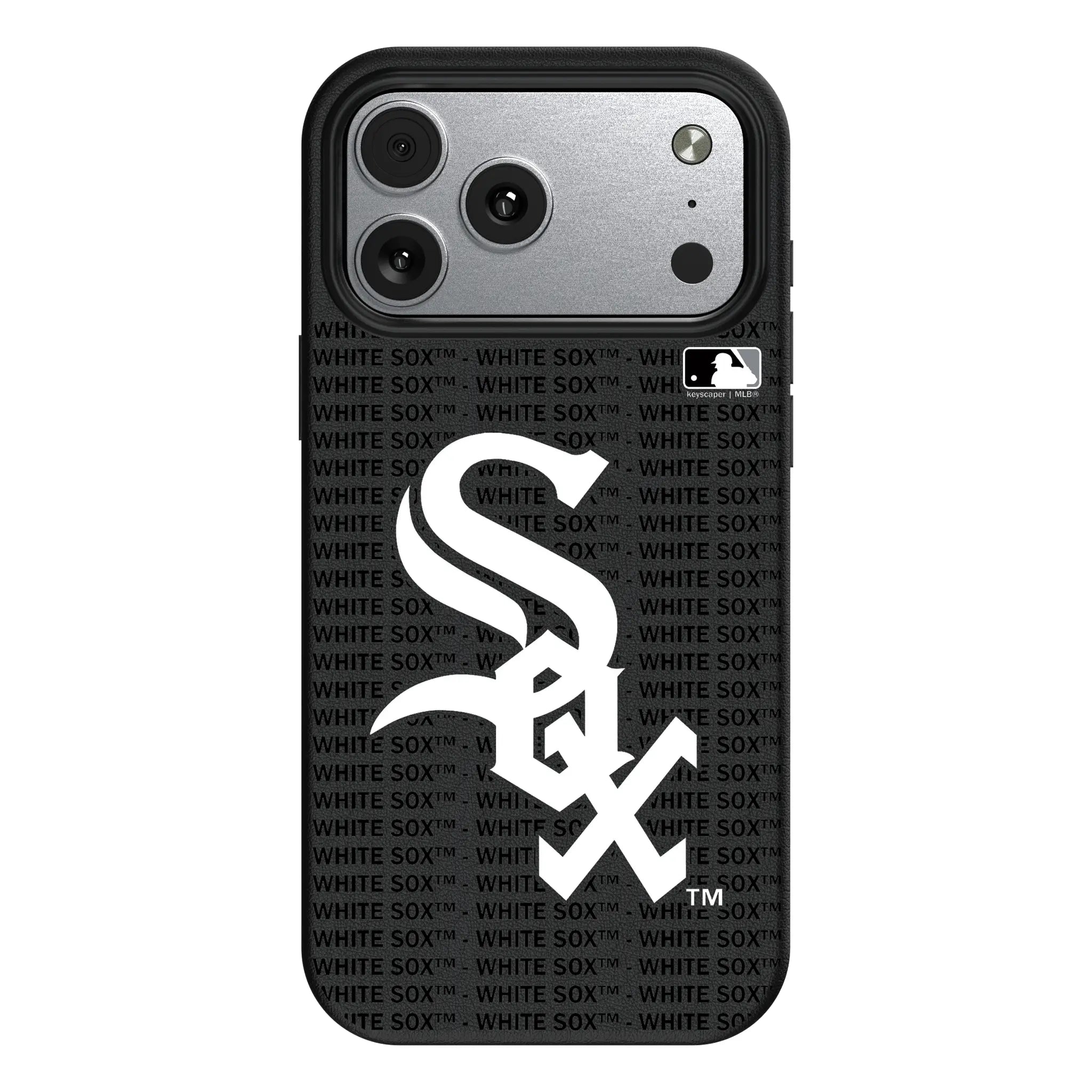 Chicago White Sox Text Backdrop MagSafe Compatible Phone Case for Apple iPhone