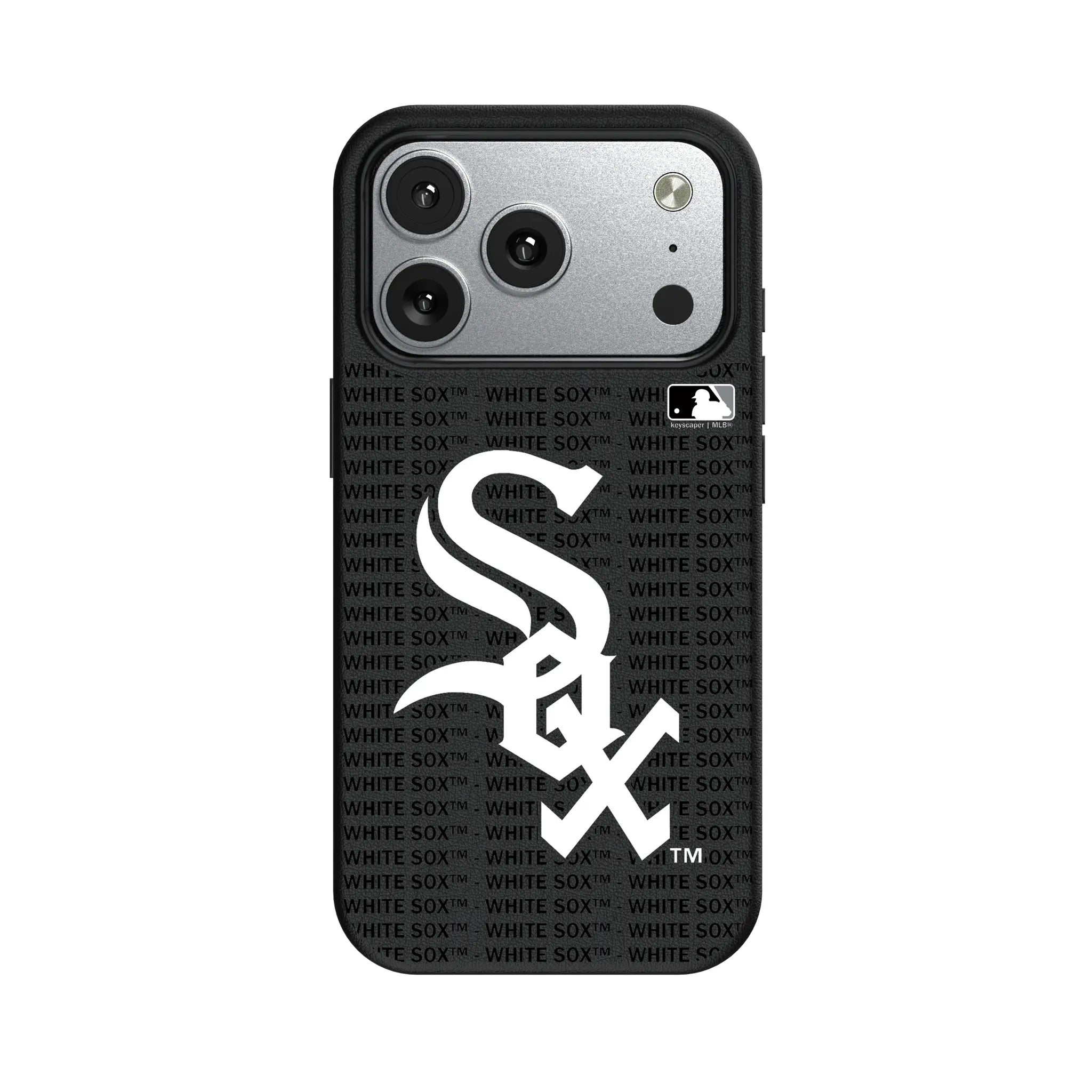Chicago White Sox Text Backdrop MagSafe Compatible Phone Case for Apple iPhone