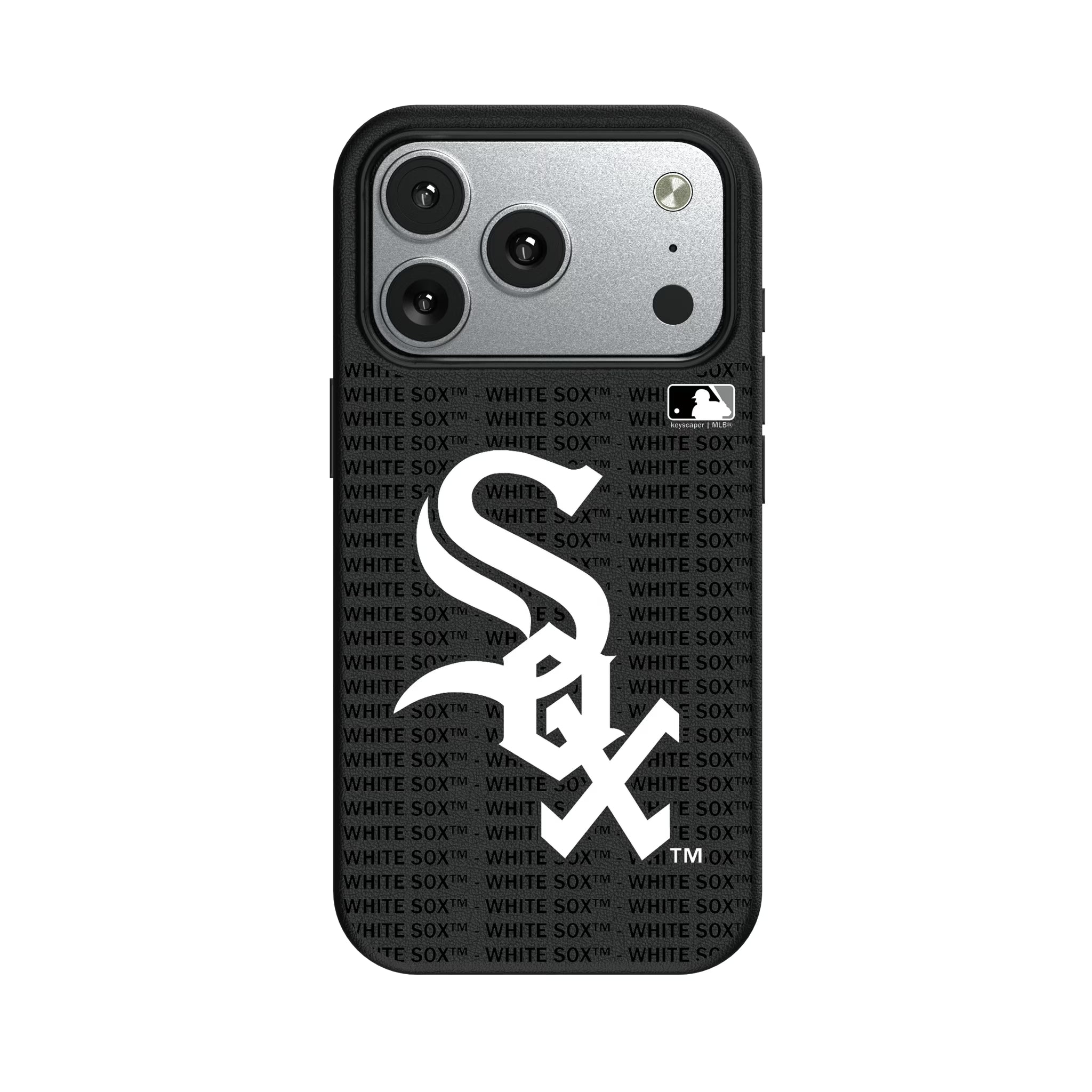 Chicago White Sox Text Backdrop MagSafe Compatible Phone Case for Apple iPhone - Sports Gifts, Sports Memorabilia, Sports Collectibles, Fan Shop