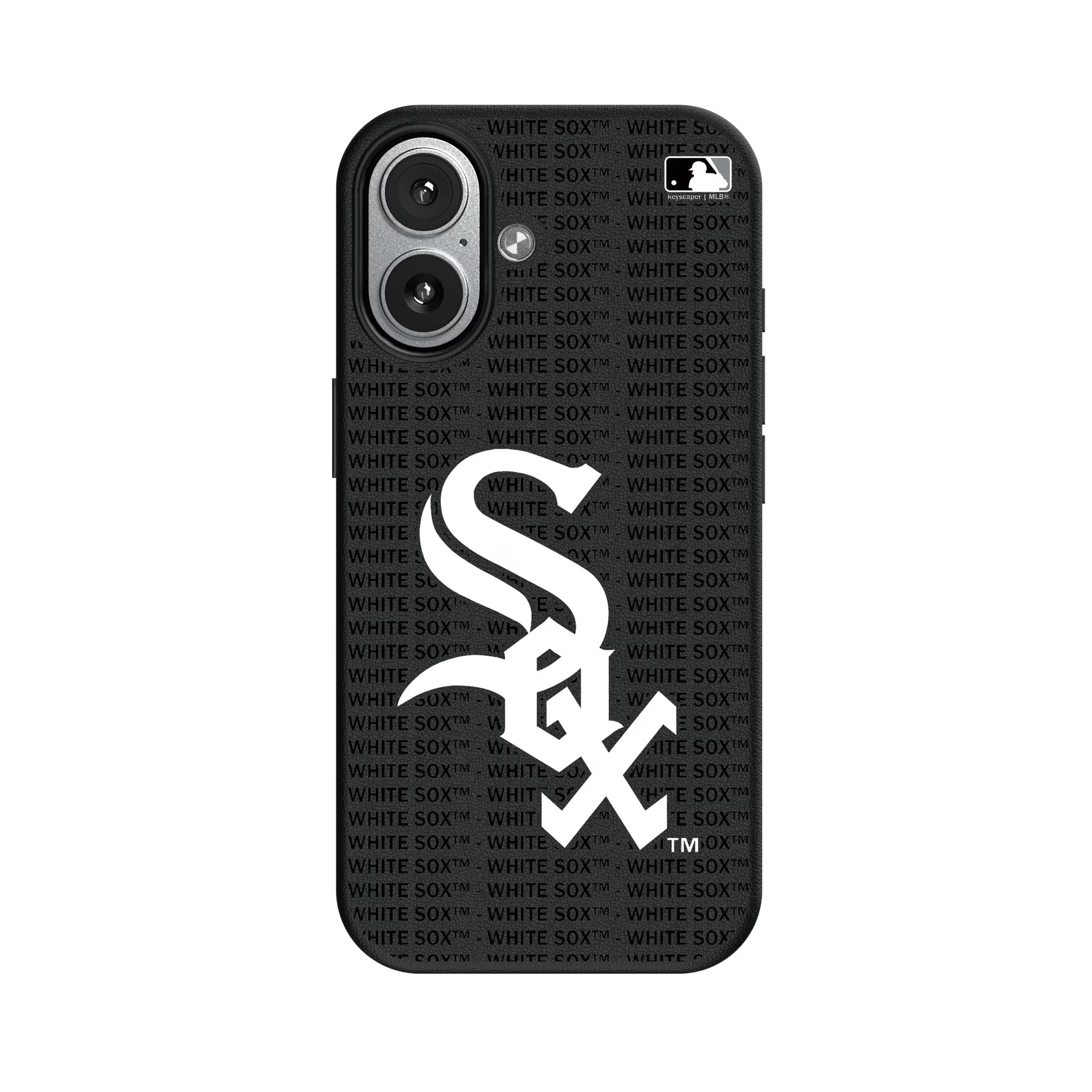 Chicago White Sox Text Backdrop MagSafe Compatible Phone Case for Apple iPhone - Sports Gifts, Sports Memorabilia, Sports Collectibles, Fan Shop