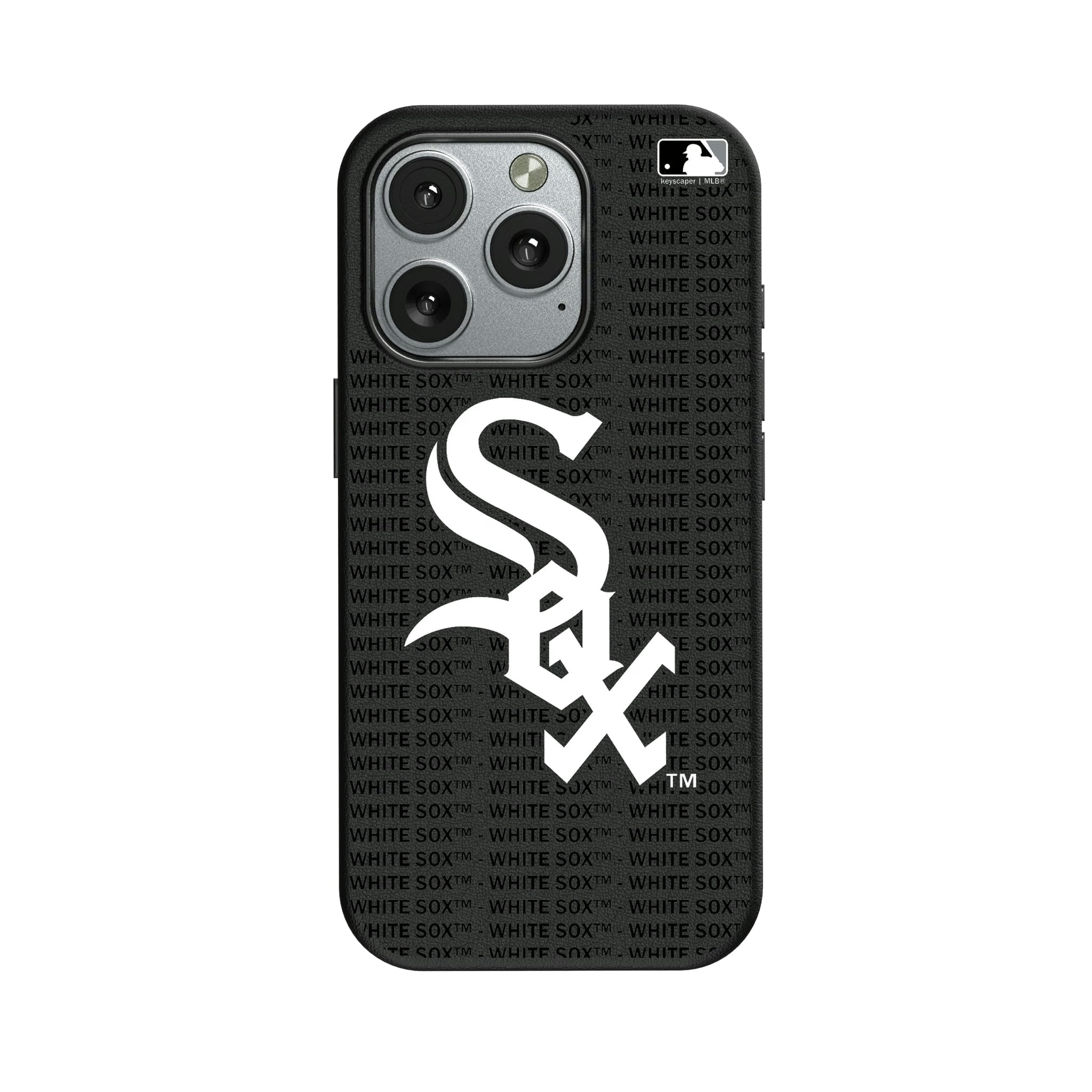 Chicago White Sox Text Backdrop MagSafe Compatible Phone Case for Apple iPhone - Sports Gifts, Sports Memorabilia, Sports Collectibles, Fan Shop