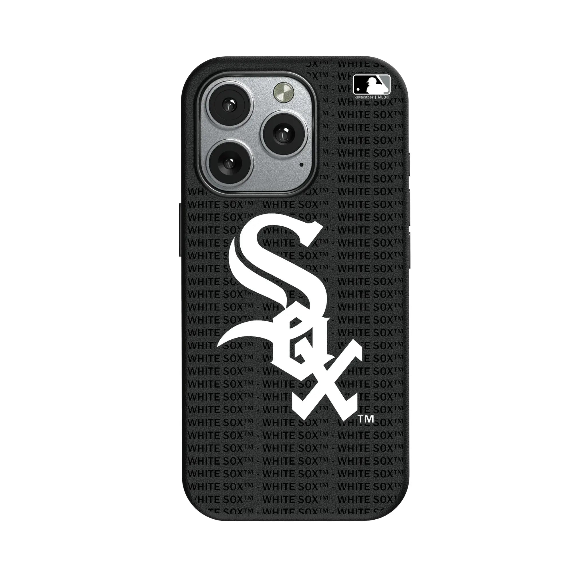 Chicago White Sox Text Backdrop MagSafe Compatible Phone Case for Apple iPhone