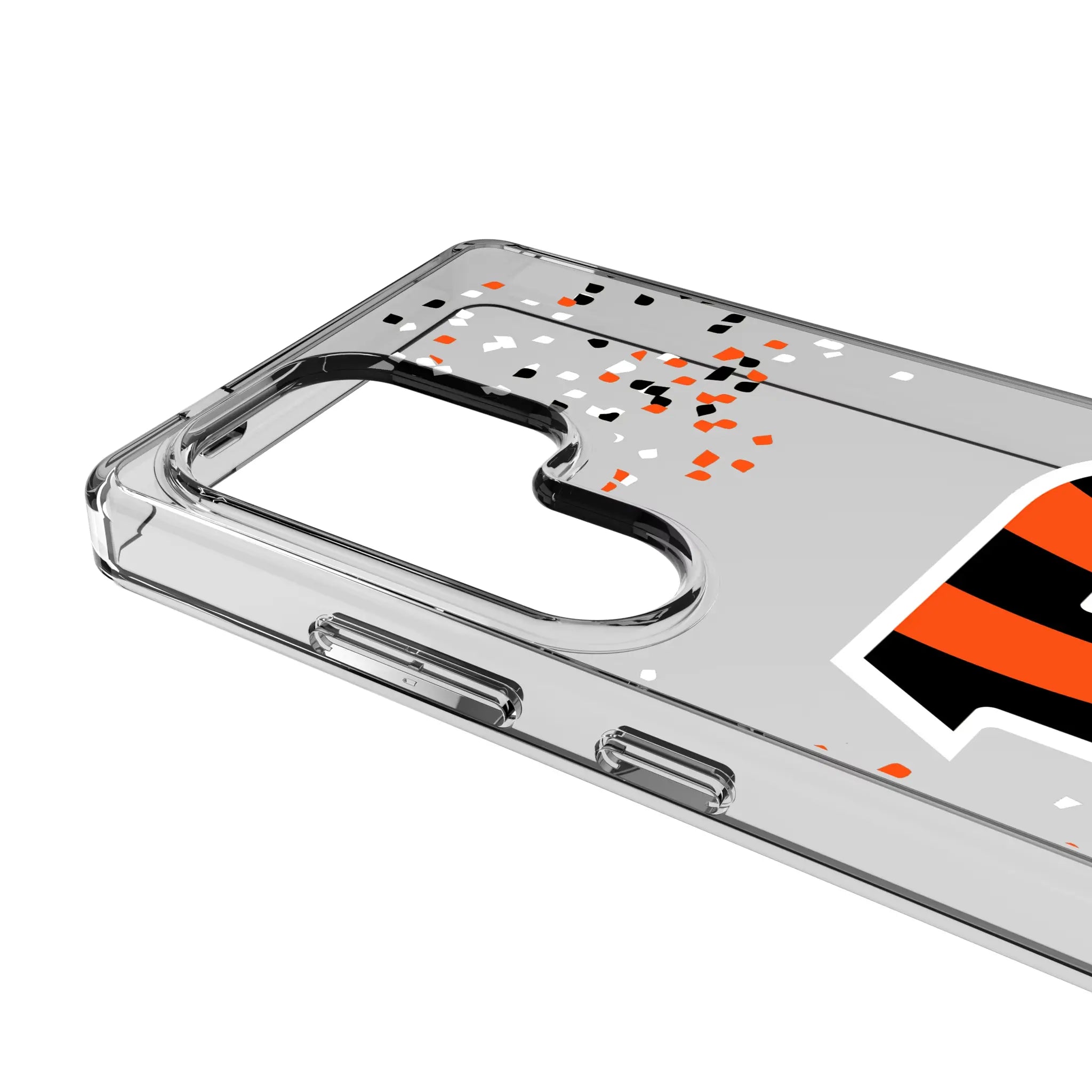 Cincinnati Bengals Confetti Clear Phone Case for Samsung Galaxy