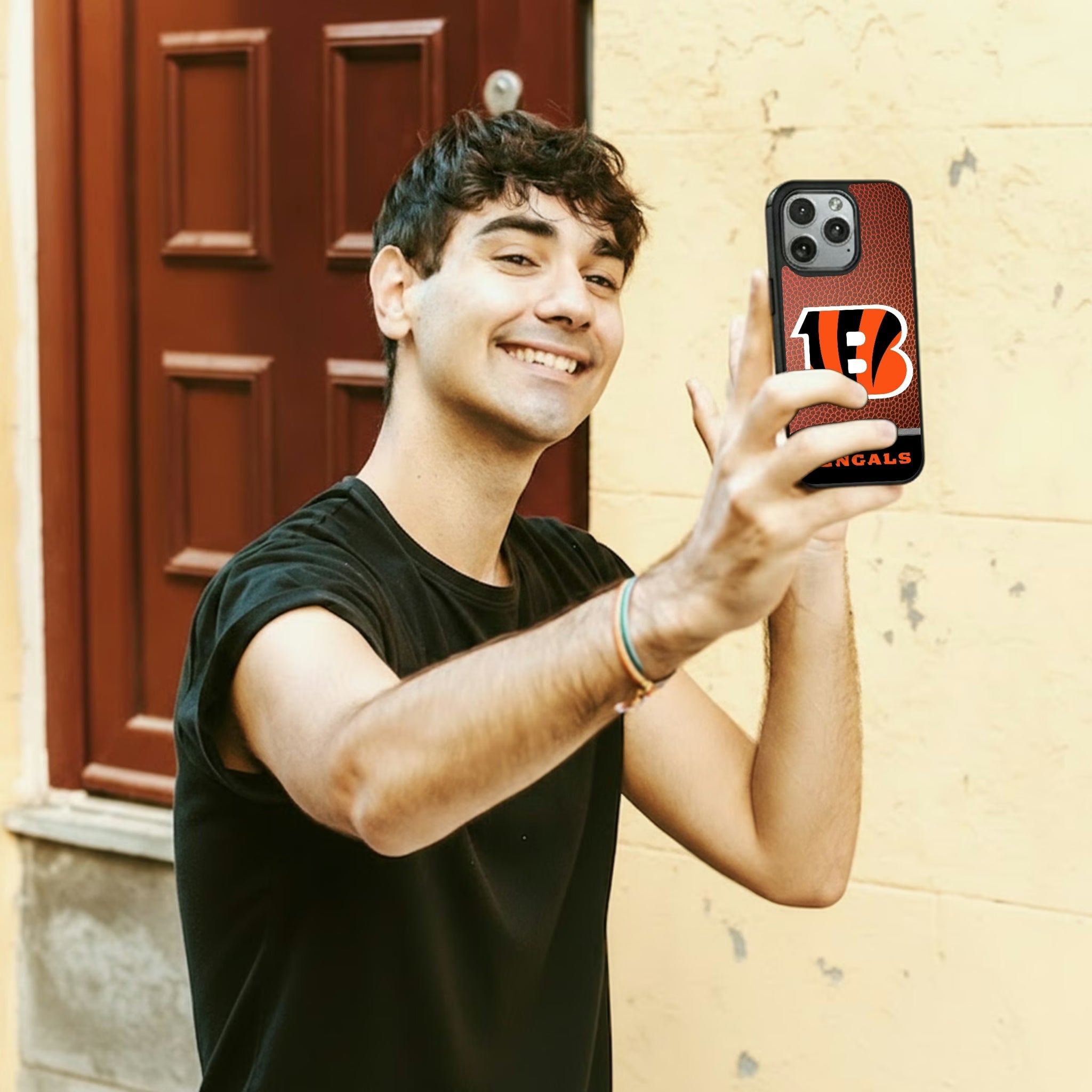 Cincinnati Bengals Football Wordmark MagSafe Compatible Phone Case for Apple iPhone - Sports Gifts, Sports Memorabilia, Sports Collectibles, Fan Shop